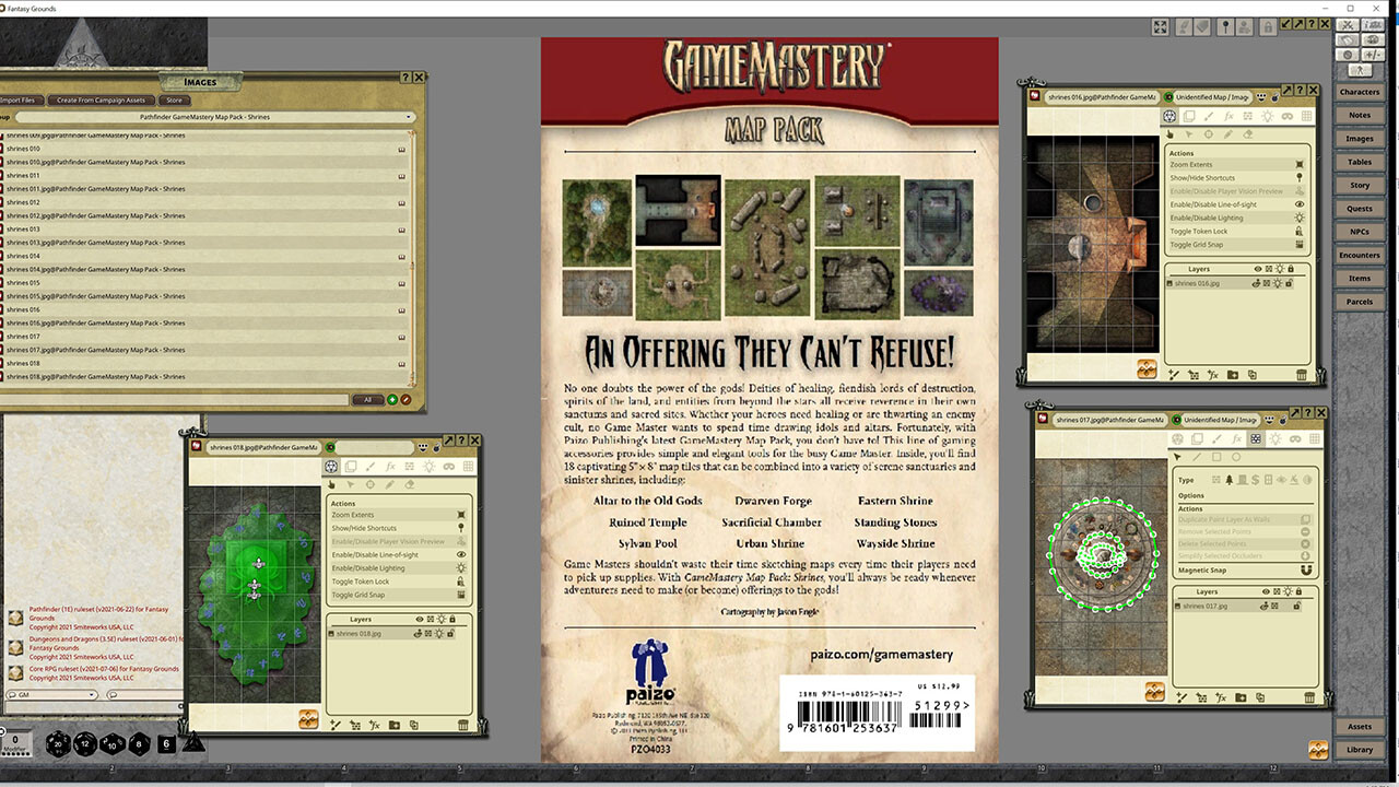 Fantasy Grounds - Pathfinder RPG - GameMastery Map Pack: Shrines screenshot 4