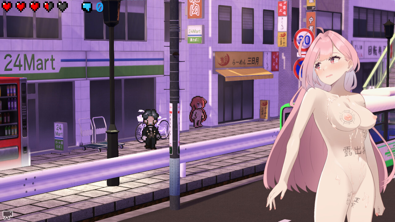 Embarrassed Shina-chan~ the Naked Wandering College Girl screenshot 9