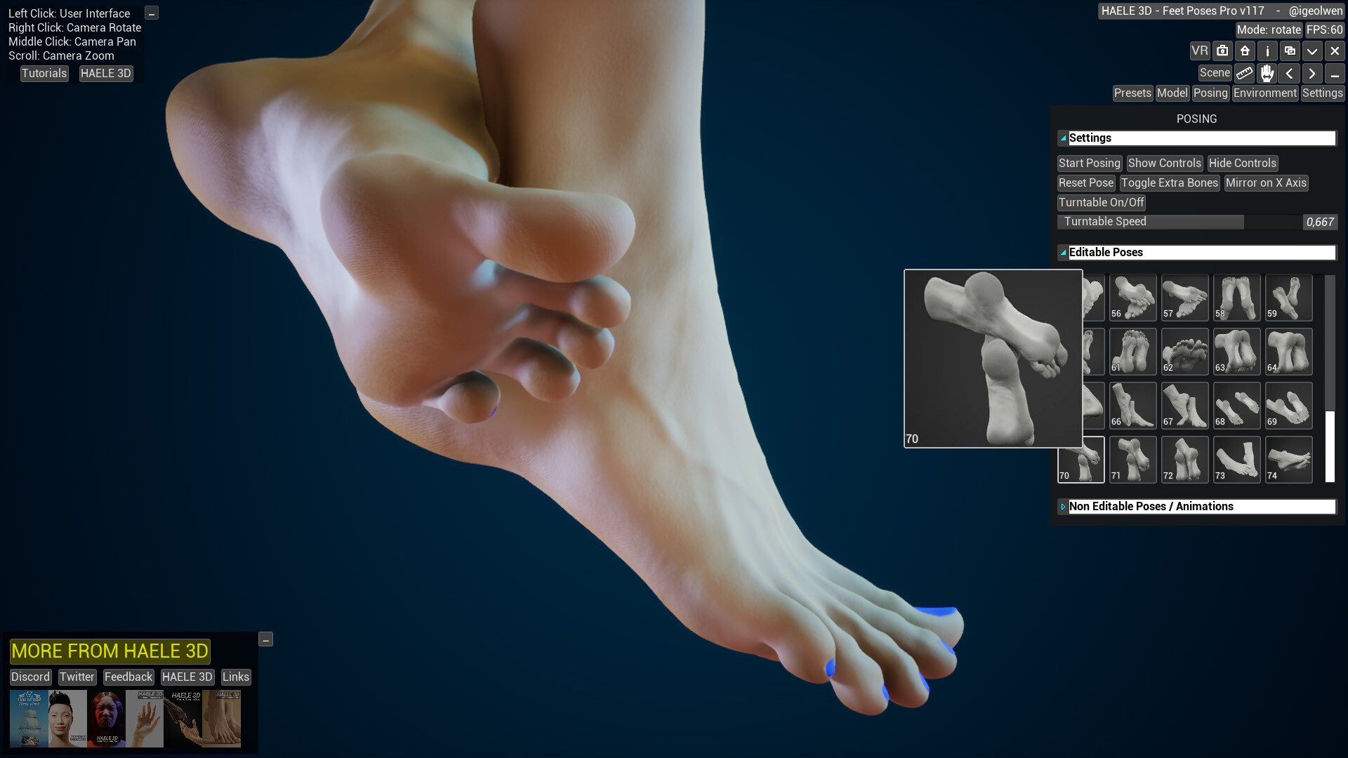 HAELE 3D - Feet Poses Pro - Drawing References on Steam