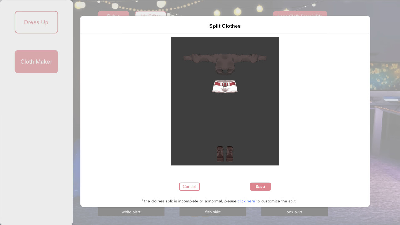 VRoid Clothing Maker screenshot 7
