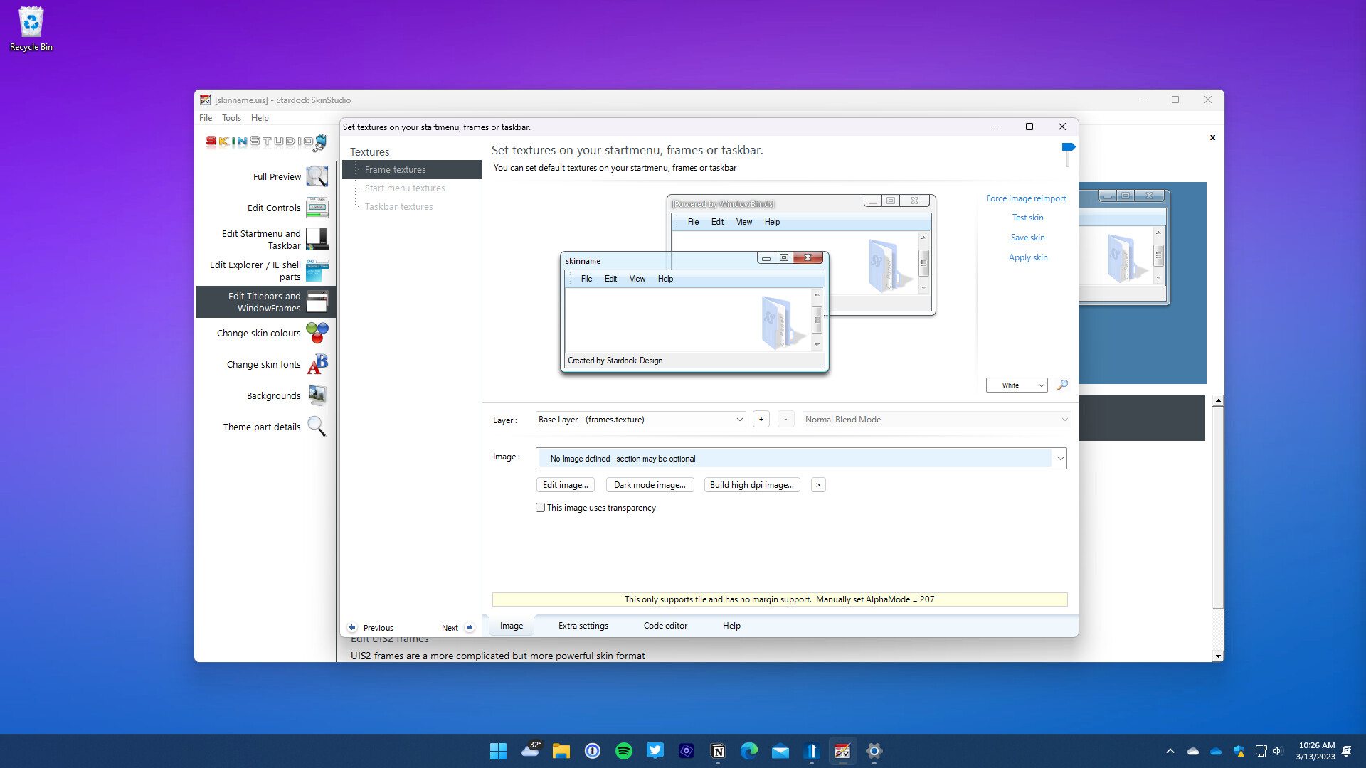 WindowBlinds 11 - SkinStudio screenshot 5