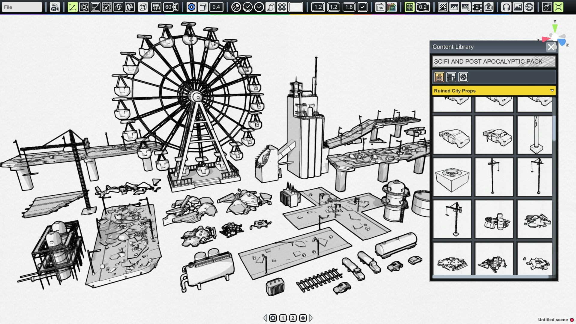 MangaKa - Sci-fi & Post Apocalypse Pack screenshot 4