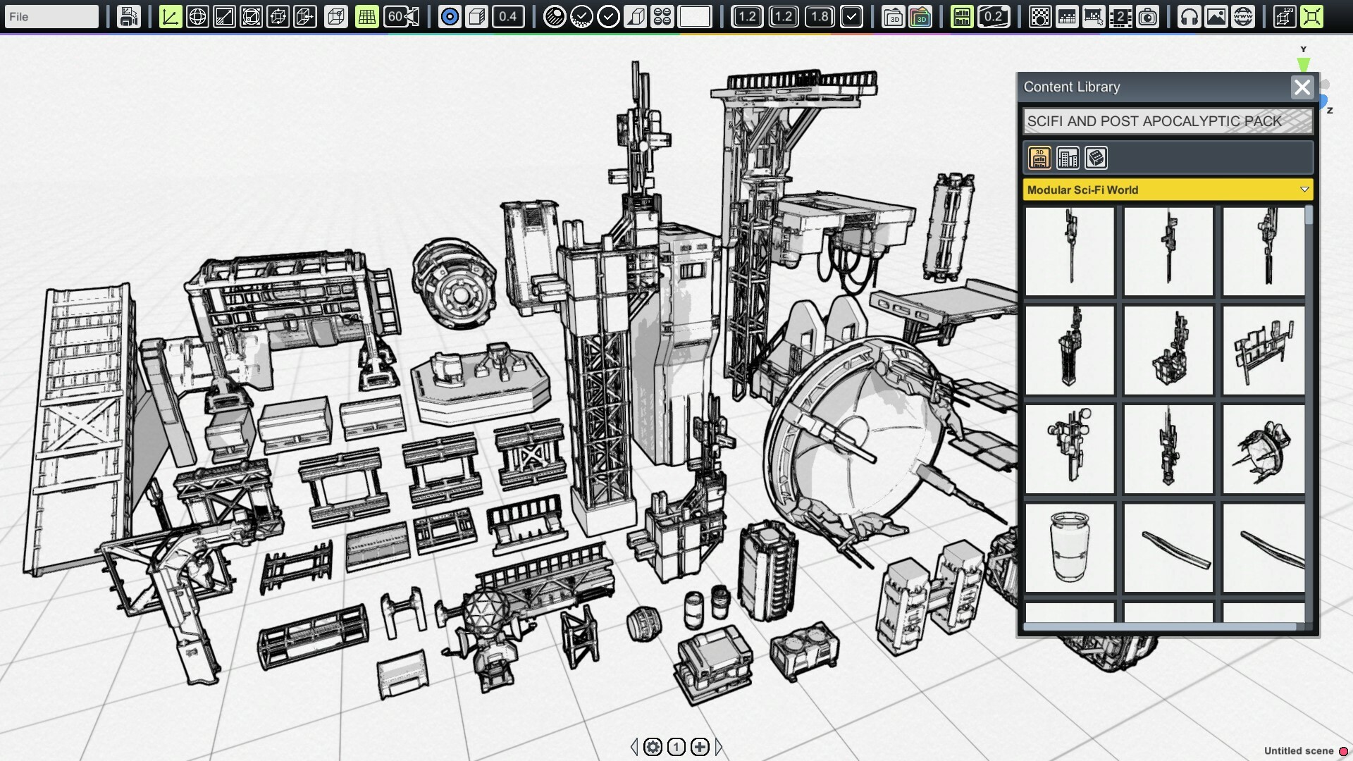 MangaKa - Sci-fi & Post Apocalypse Pack screenshot 2
