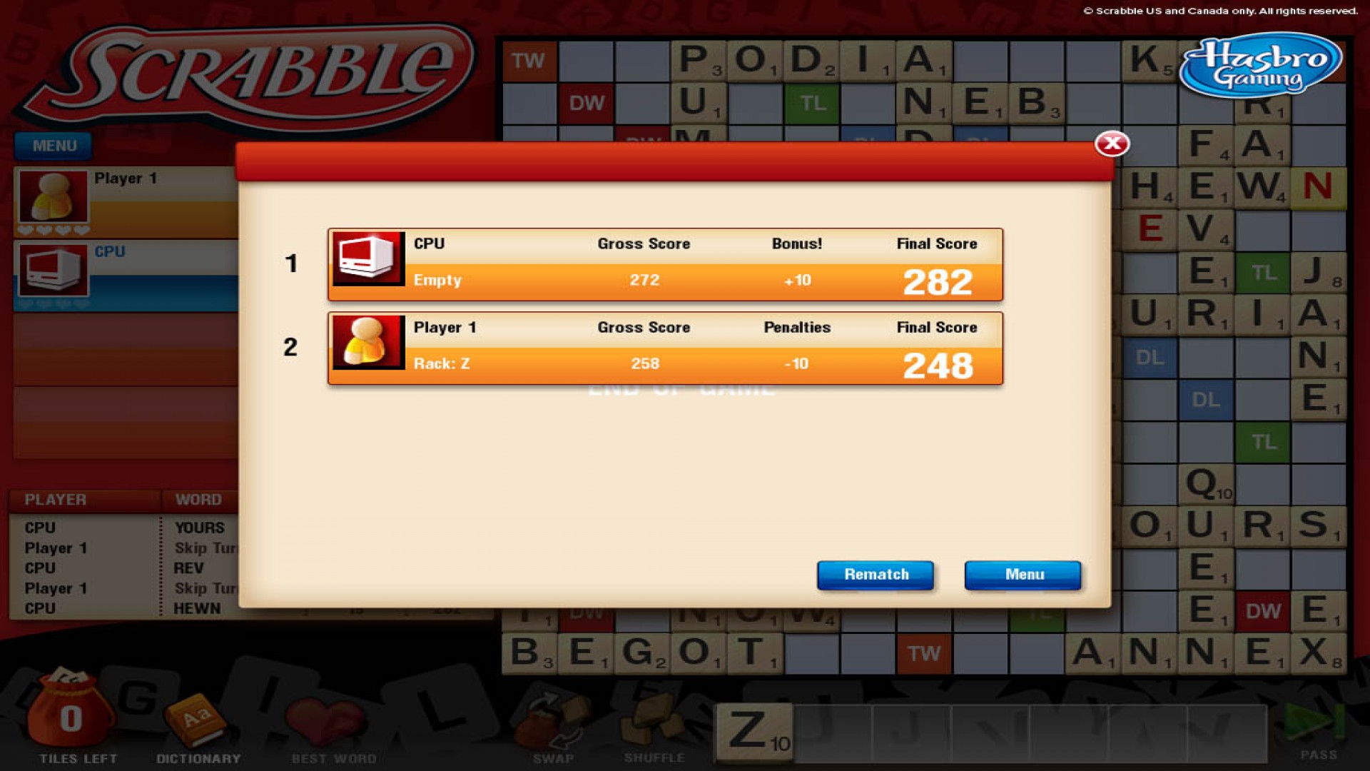 Scrabble screenshot 5