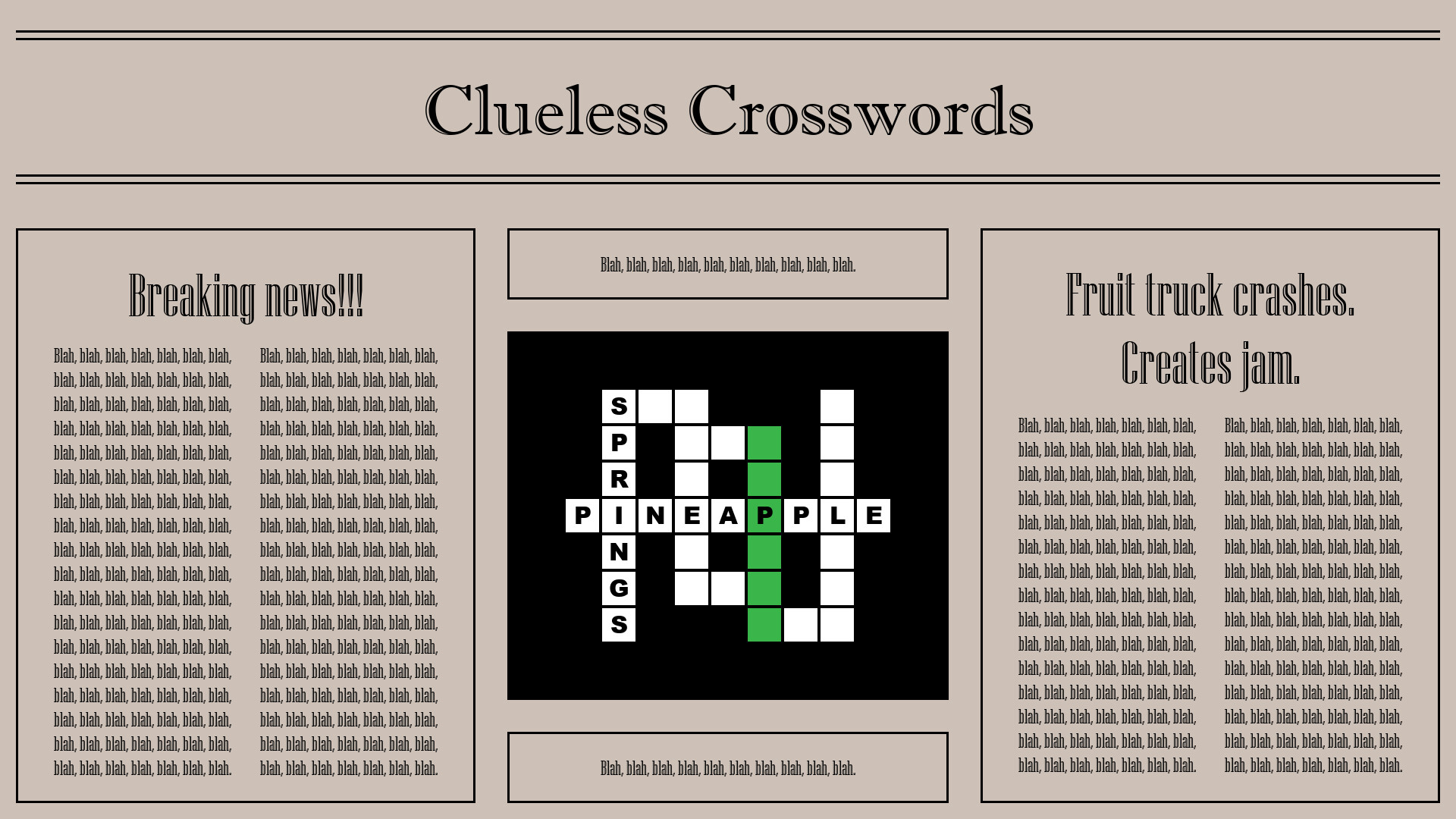 Clueless crosswords on steam