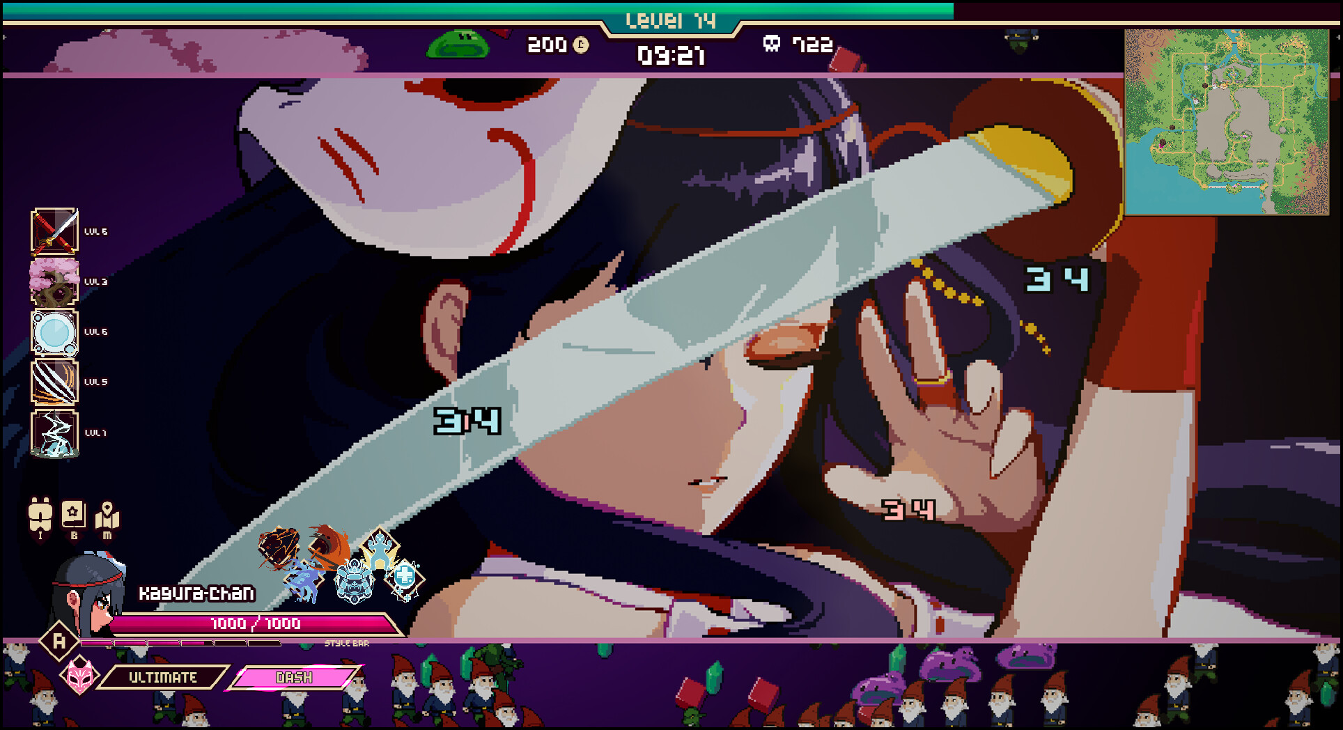 Kagura Survivors: Endless Night screenshot 1
