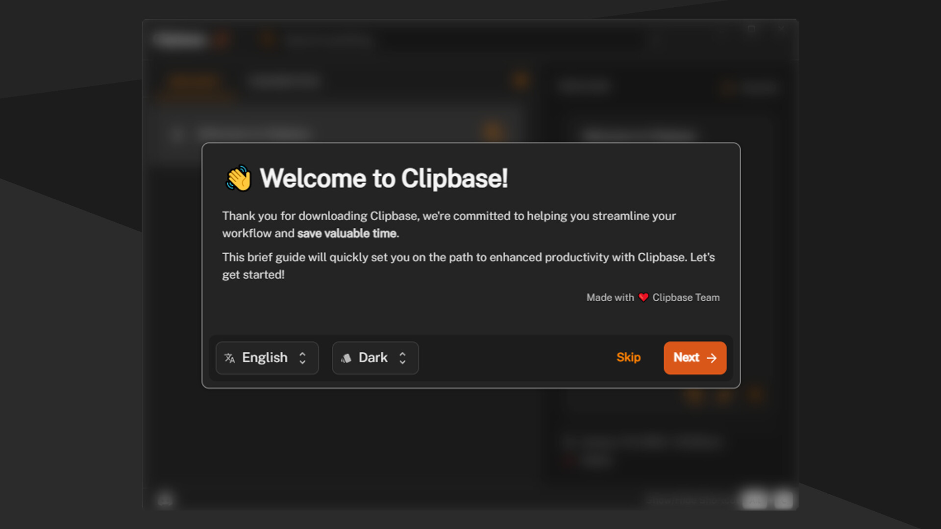 Clipbase screenshot 1