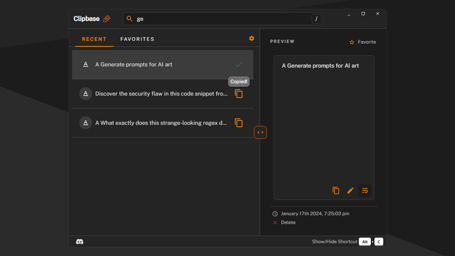 Clipbase screenshot 4