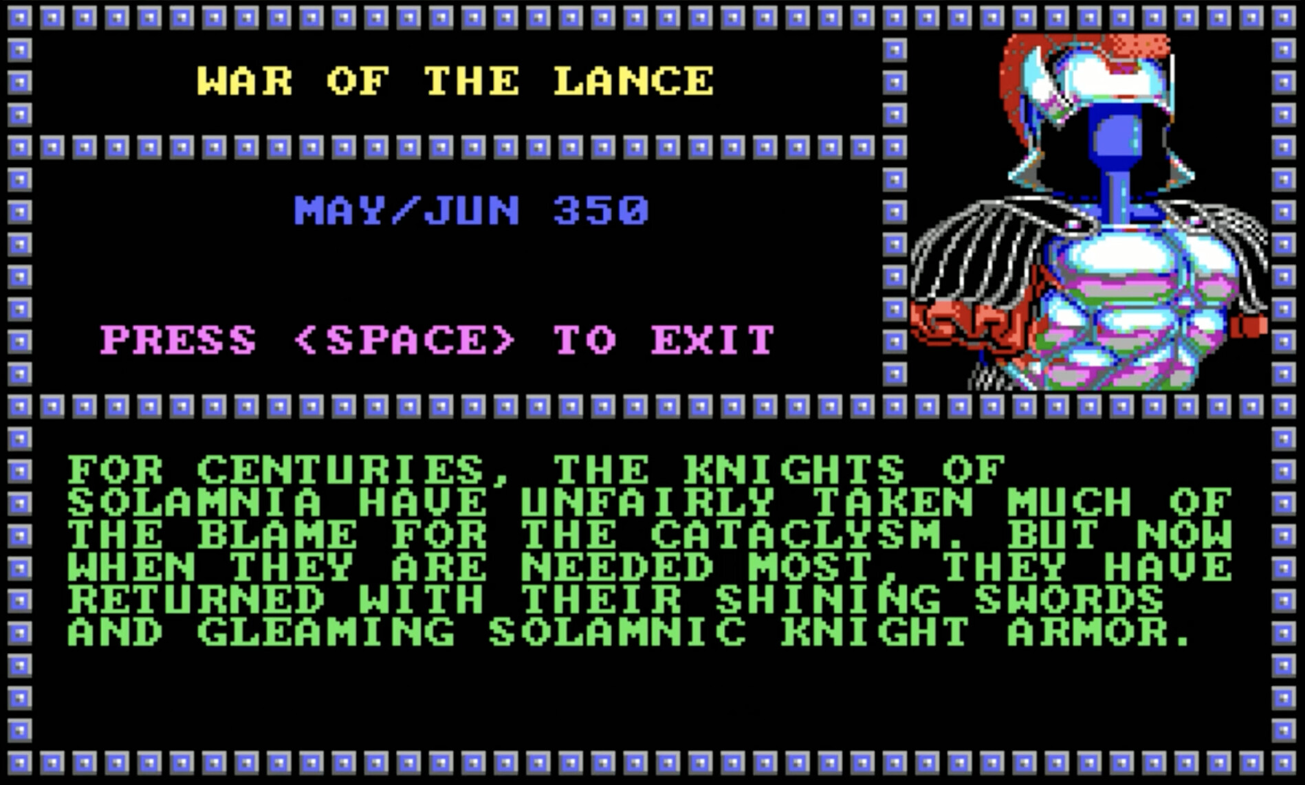 War of the Lance screenshot 1