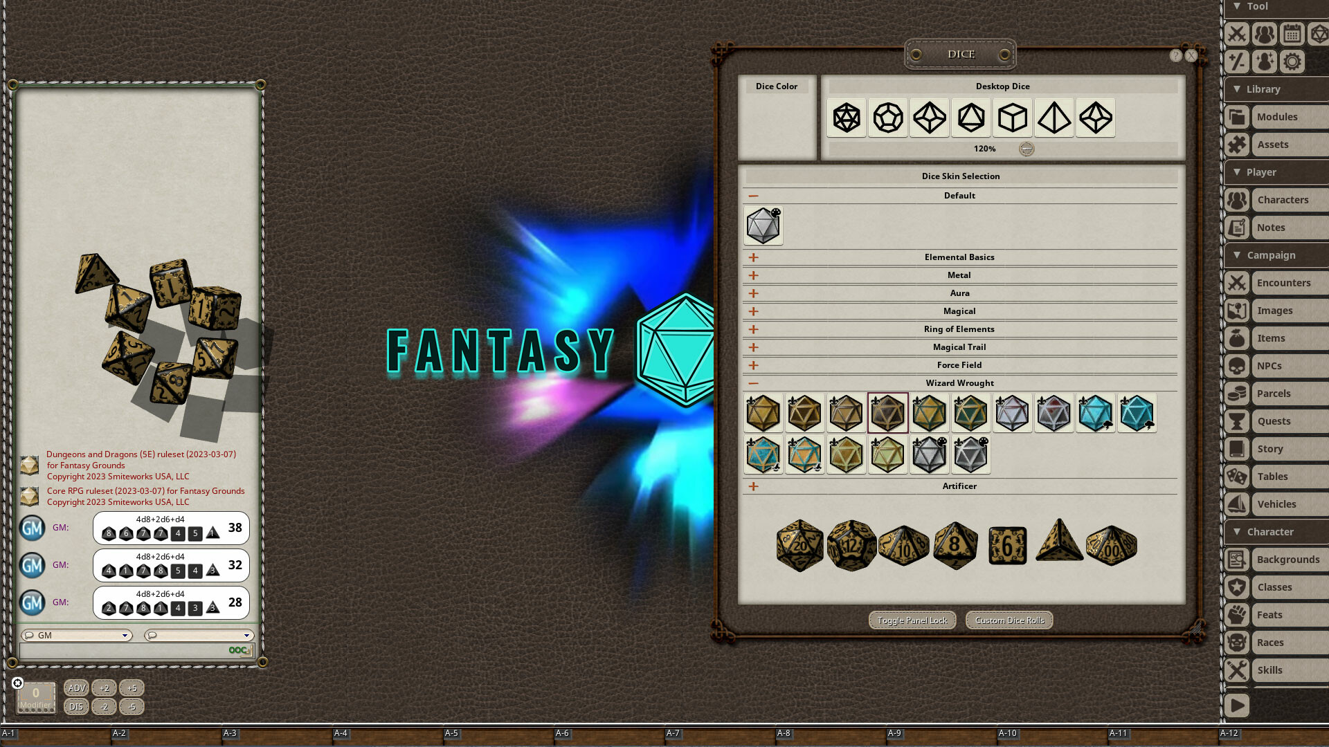 Fantasy Grounds - Wizard Wrought Dice Pack screenshot 1
