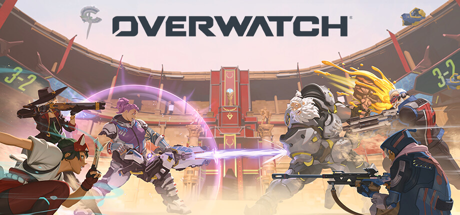 Official Overwatch 2 banner used as a reference for tuning sensitivity against fast-moving heroes and close-range duels