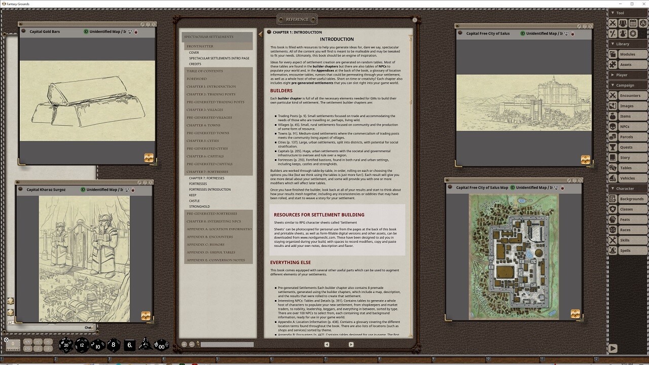 Fantasy Grounds - Spectacular Settlements screenshot 4