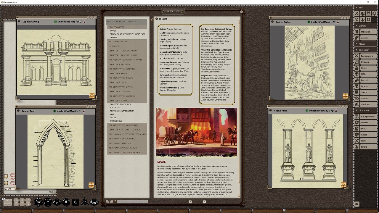 Fantasy Grounds - Spectacular Settlements screenshot 5