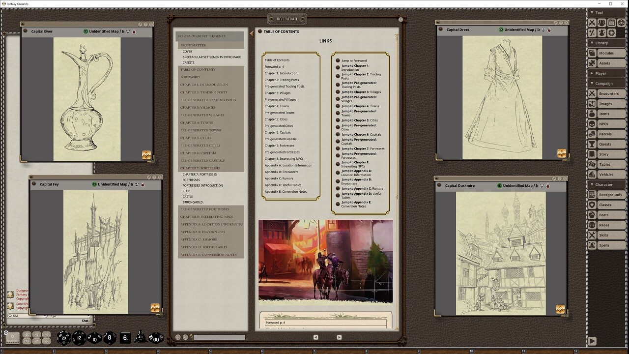 Fantasy Grounds - Spectacular Settlements screenshot 1