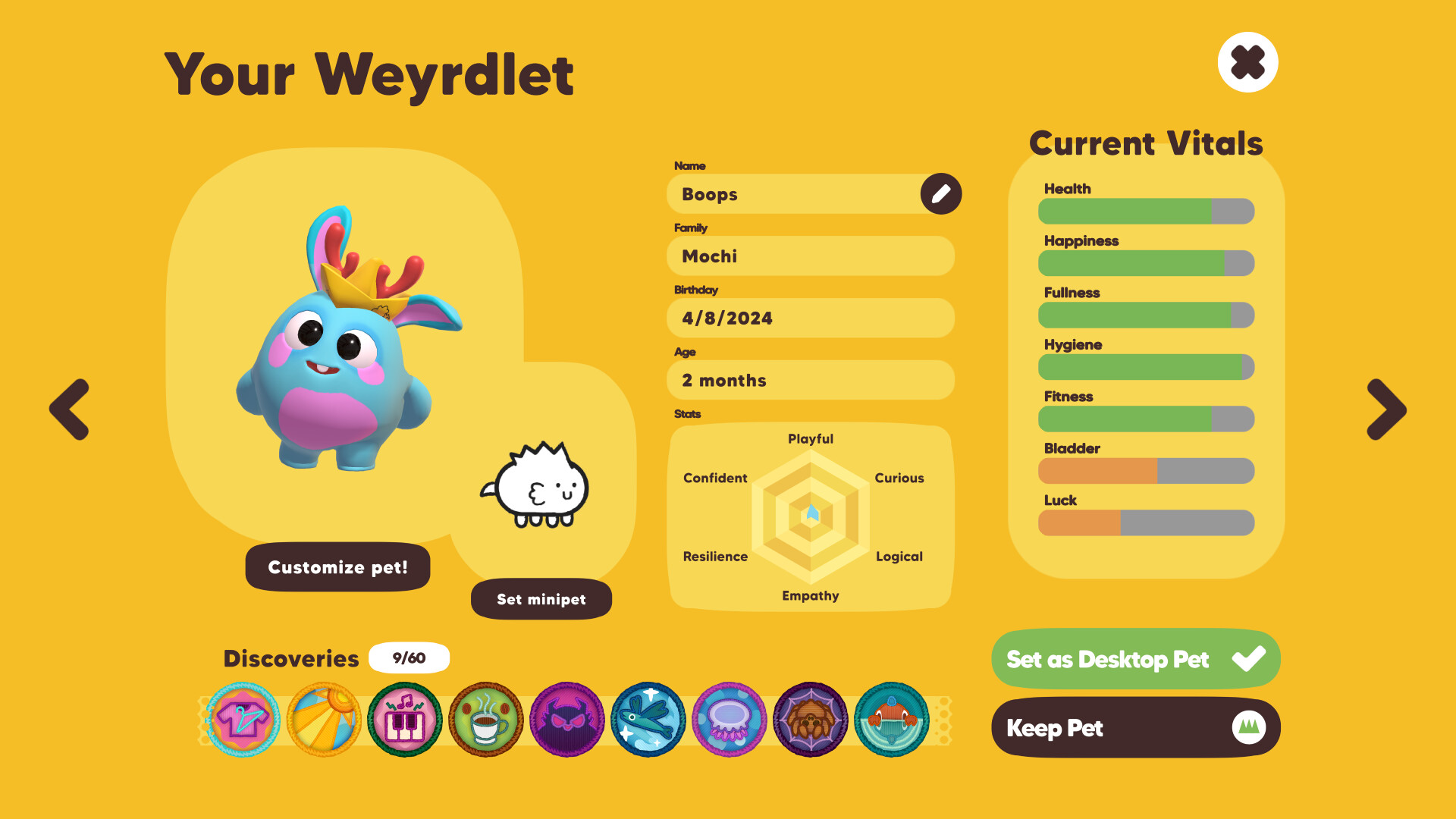 Steam 免費領取 Weyrdlets: Idle Desktop Pets!3 月 17 日改付費,桌面上的小可愛