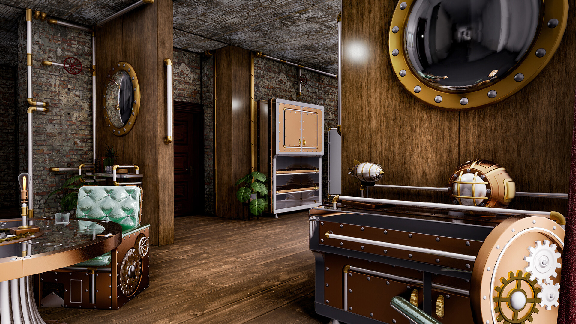 Steampunk style furniture sales