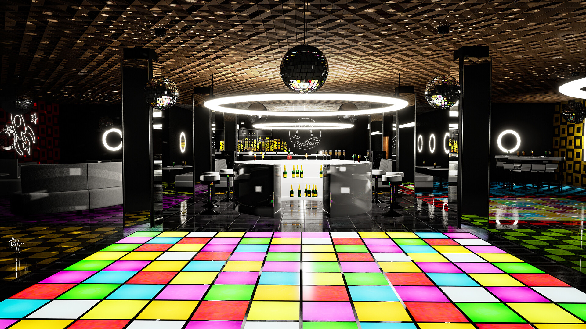 Hotel Renovator - Disco Room & Furniture Set screenshot 2