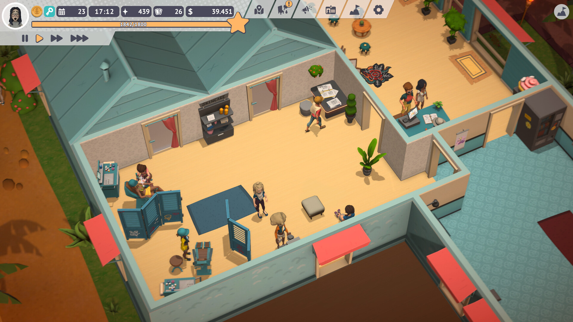 Tattoo Tycoon - PC Game Screenshot