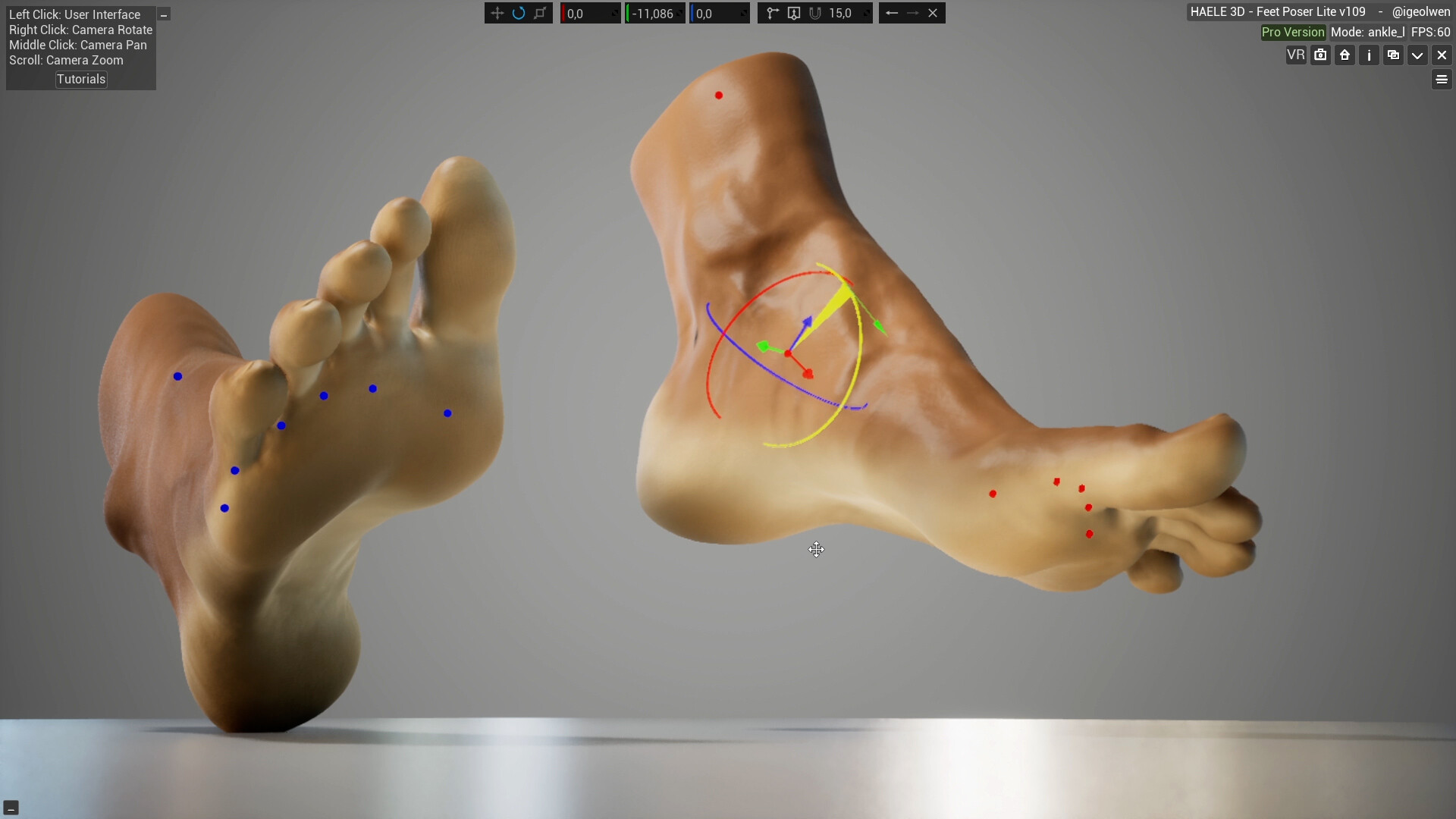 足部造型模拟器 (HAELE 3D Feet Poser Lite)
