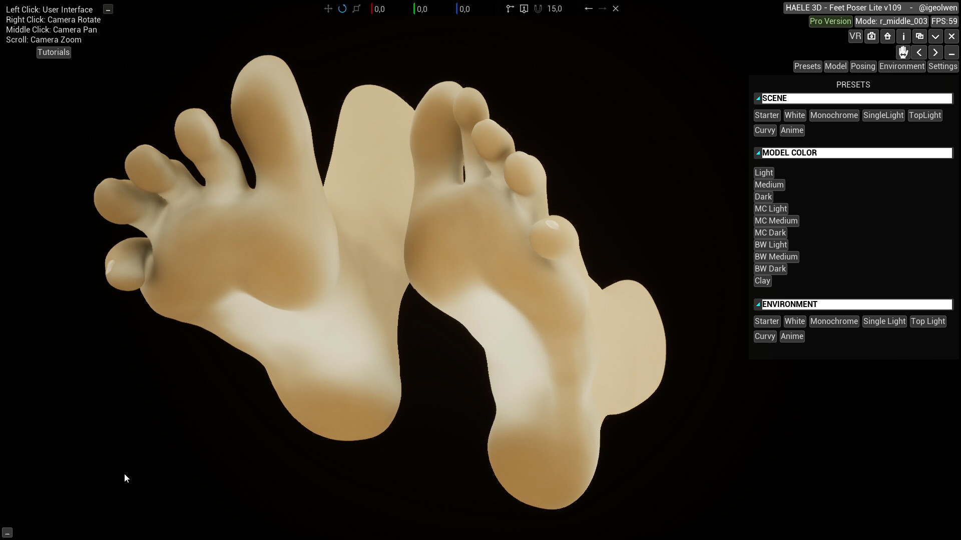 足部造型模拟器 (HAELE 3D Feet Poser Lite)