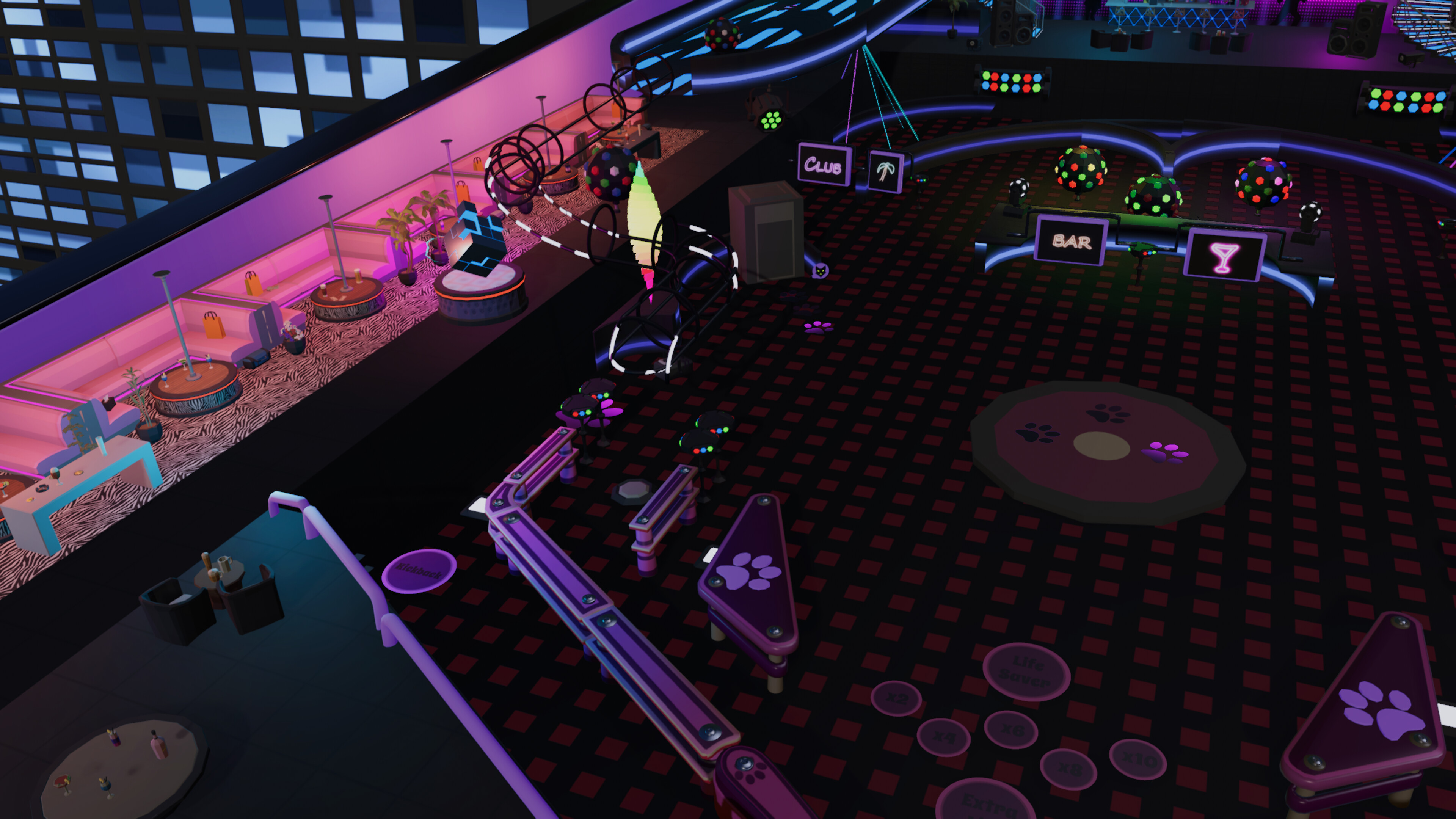 Roxy Raccoon's Pinball Panic - Club Crazy screenshot 10