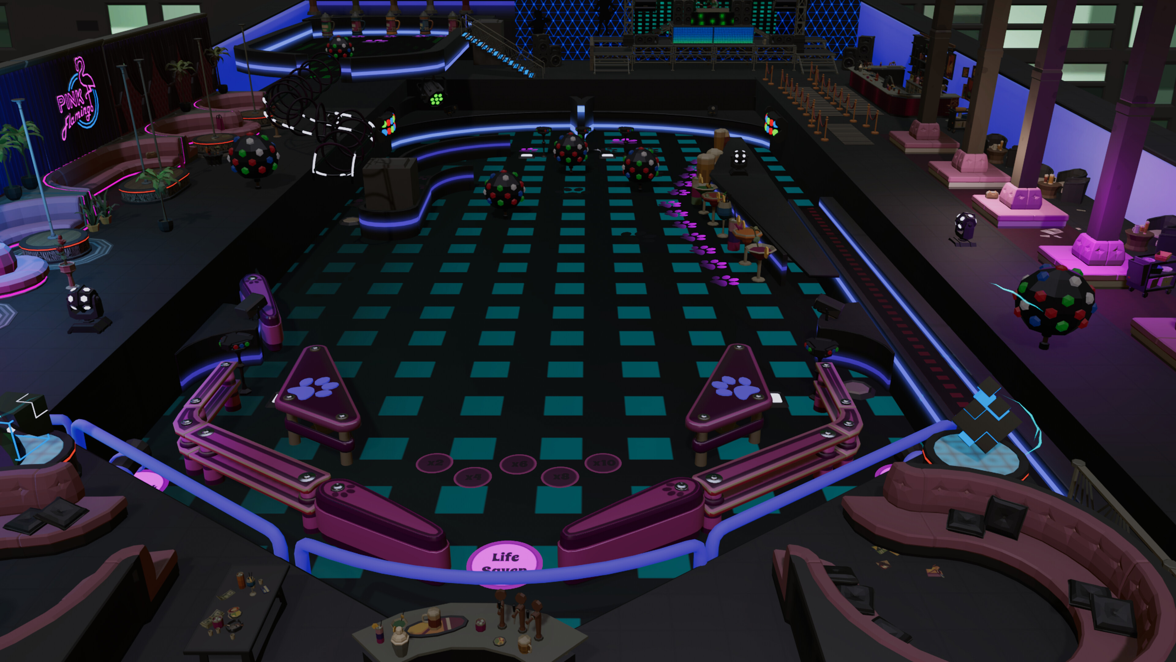 Roxy Raccoon's Pinball Panic - Club Crazy screenshot 1