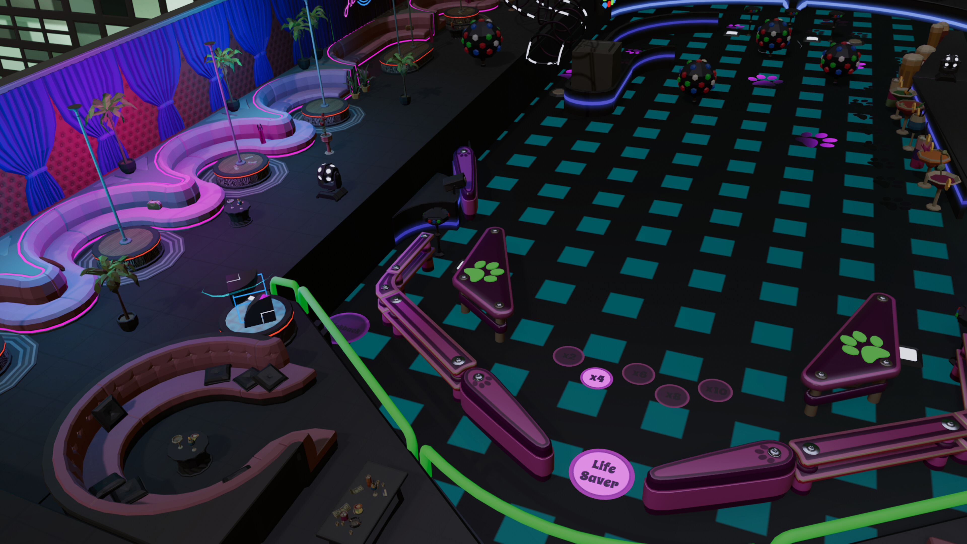 Roxy Raccoon's Pinball Panic - Club Crazy screenshot 2