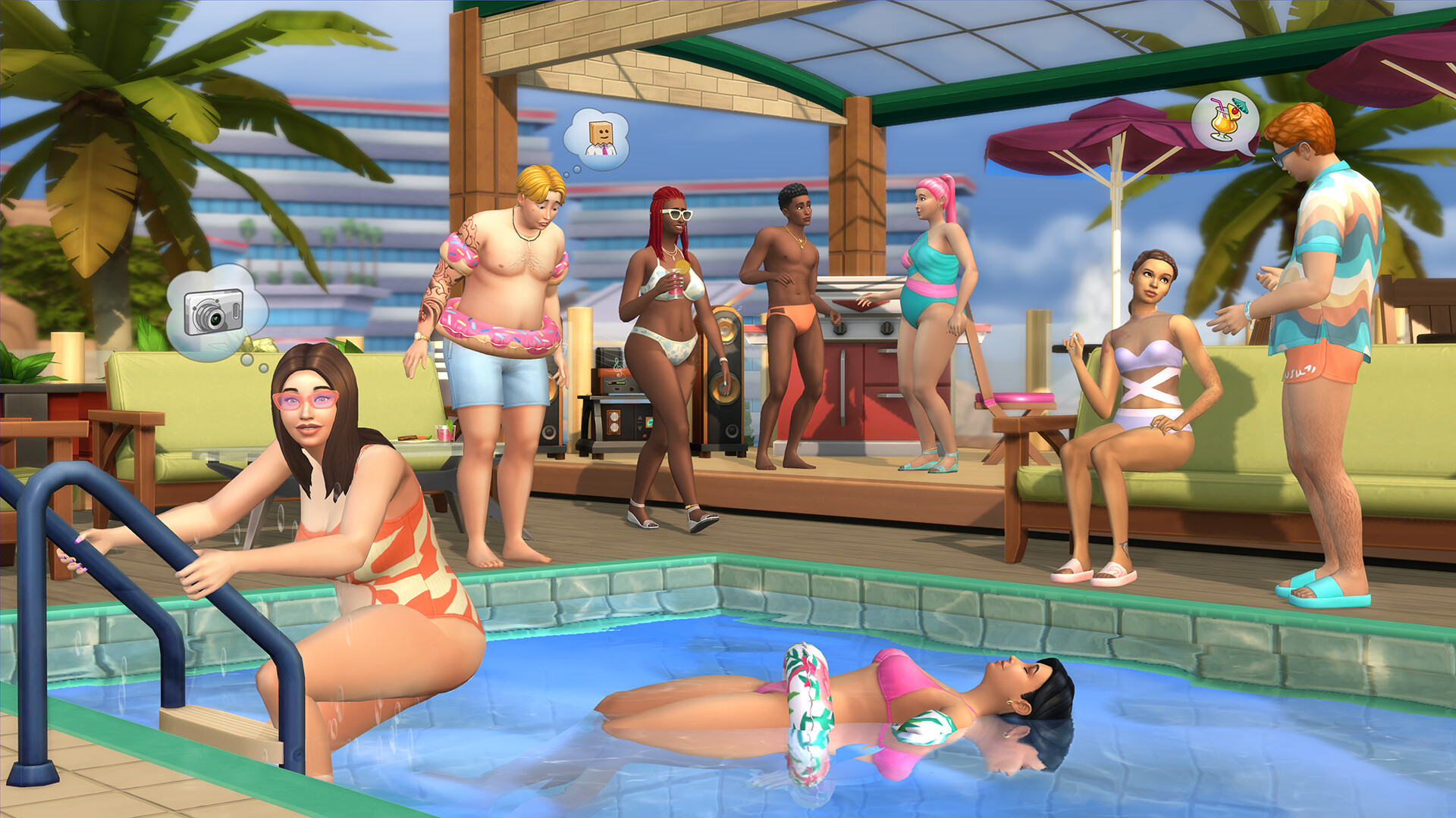The Sims™ 4 Poolside Splash Kit screenshot 2