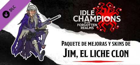 Idle Champions: Paquete de mejoras y skins de Jim, el liche clon