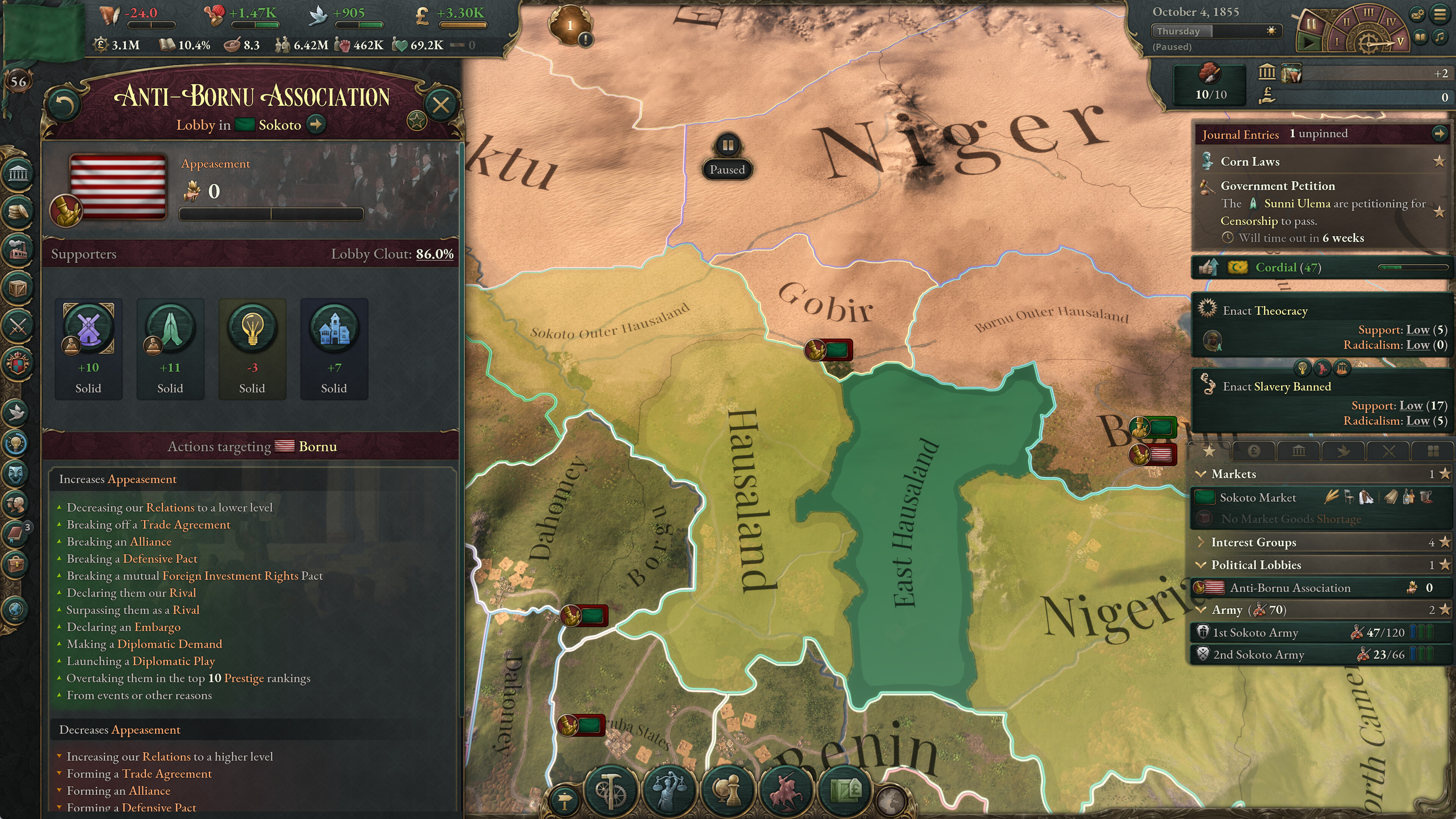 Victoria 3: Sphere of Influence - Expansion screenshot 5