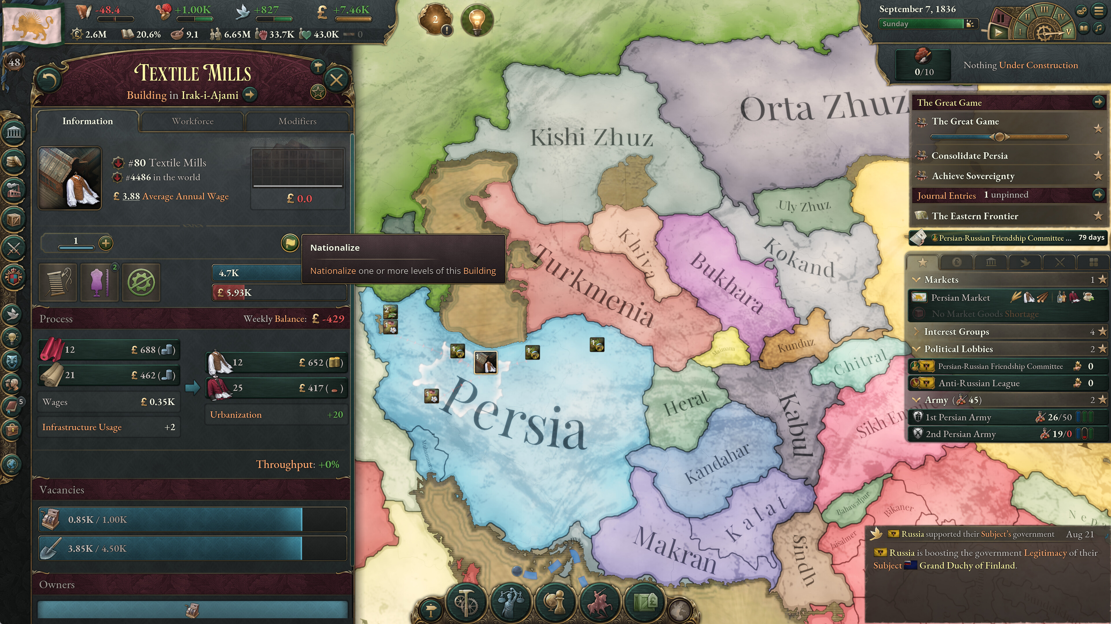 Victoria 3: Sphere of Influence - Expansion screenshot 7