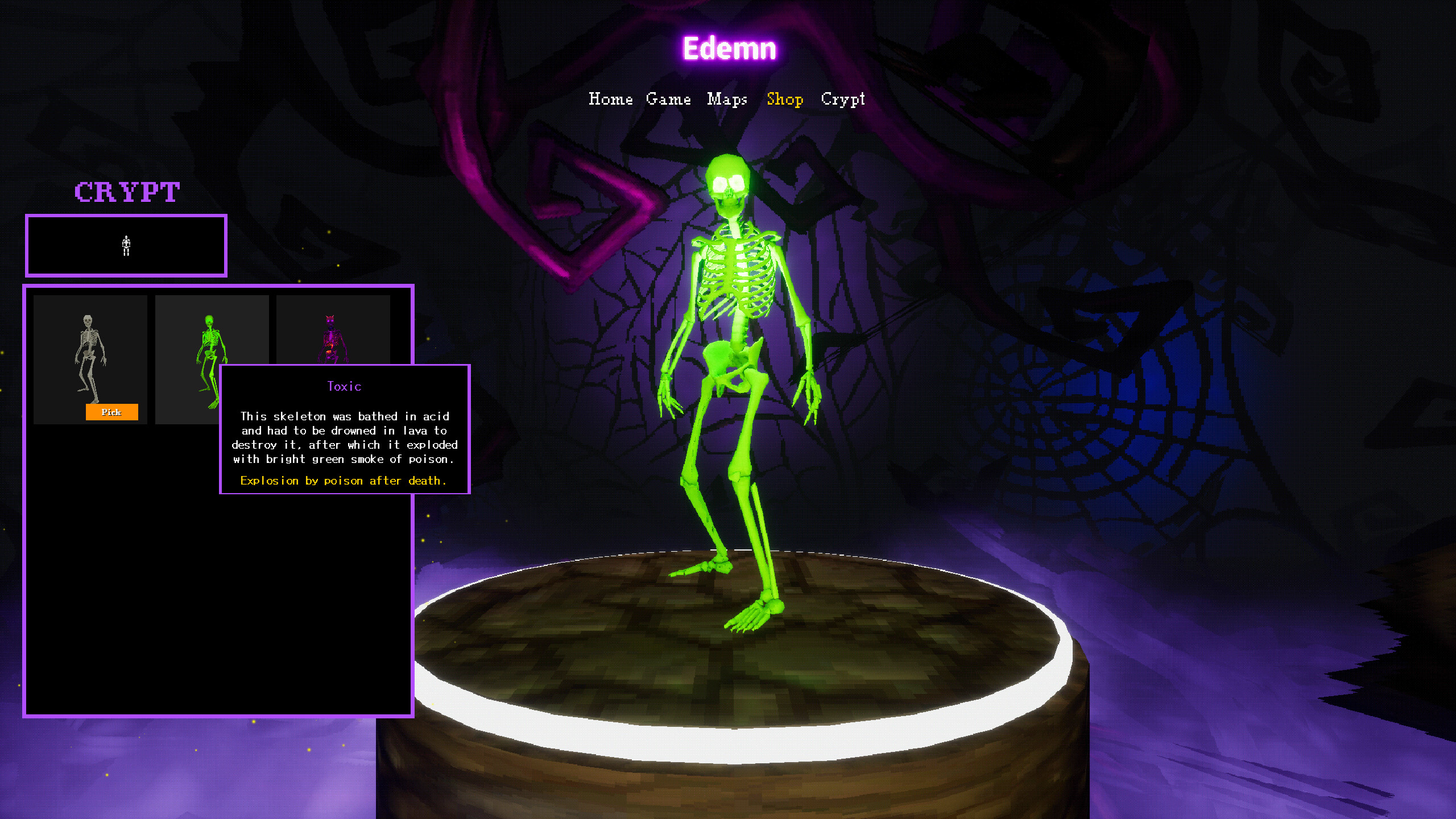Edemn - Toxic Skeleton screenshot 1