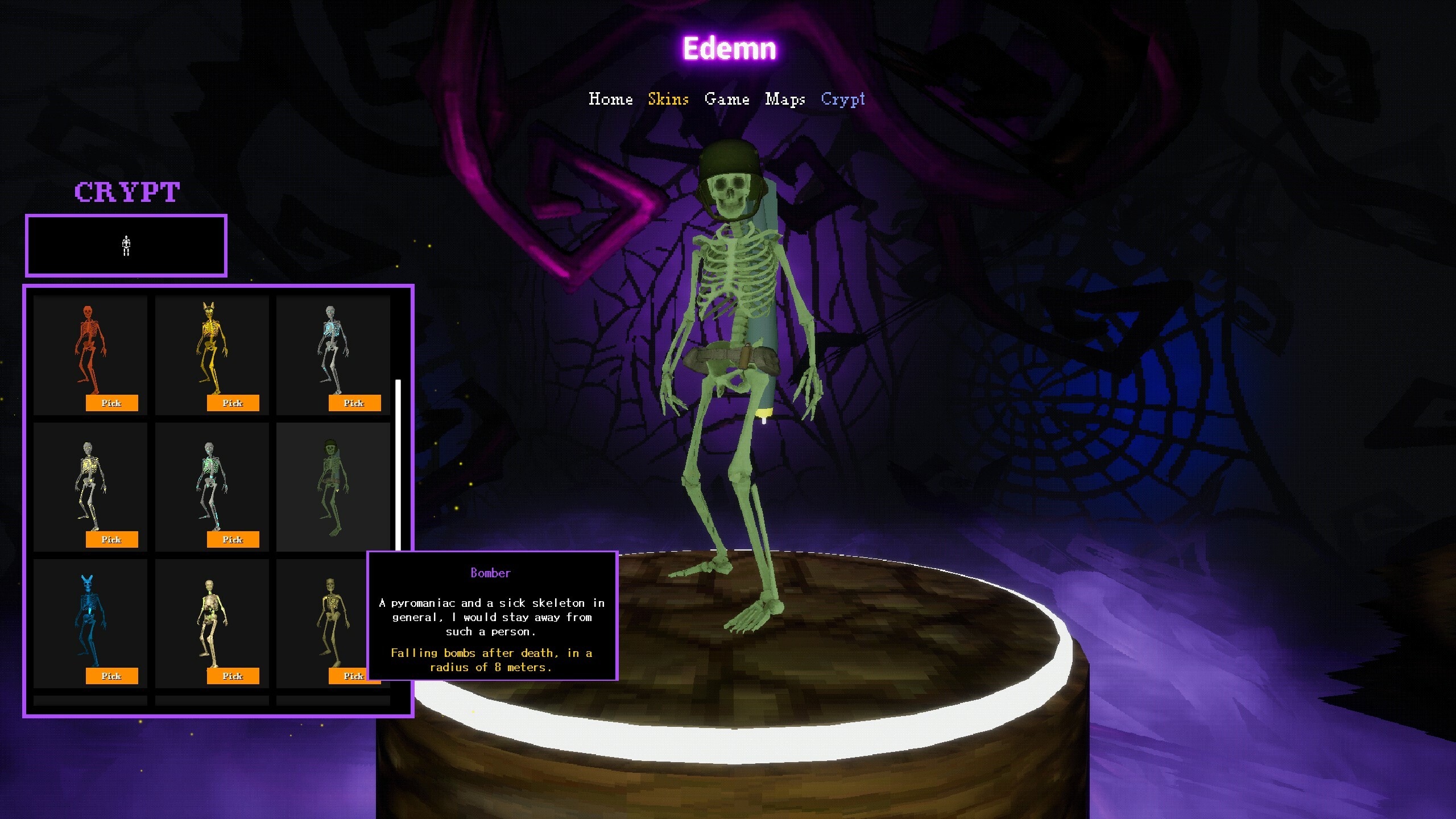 Edemn - Bomber Skeleton screenshot 1