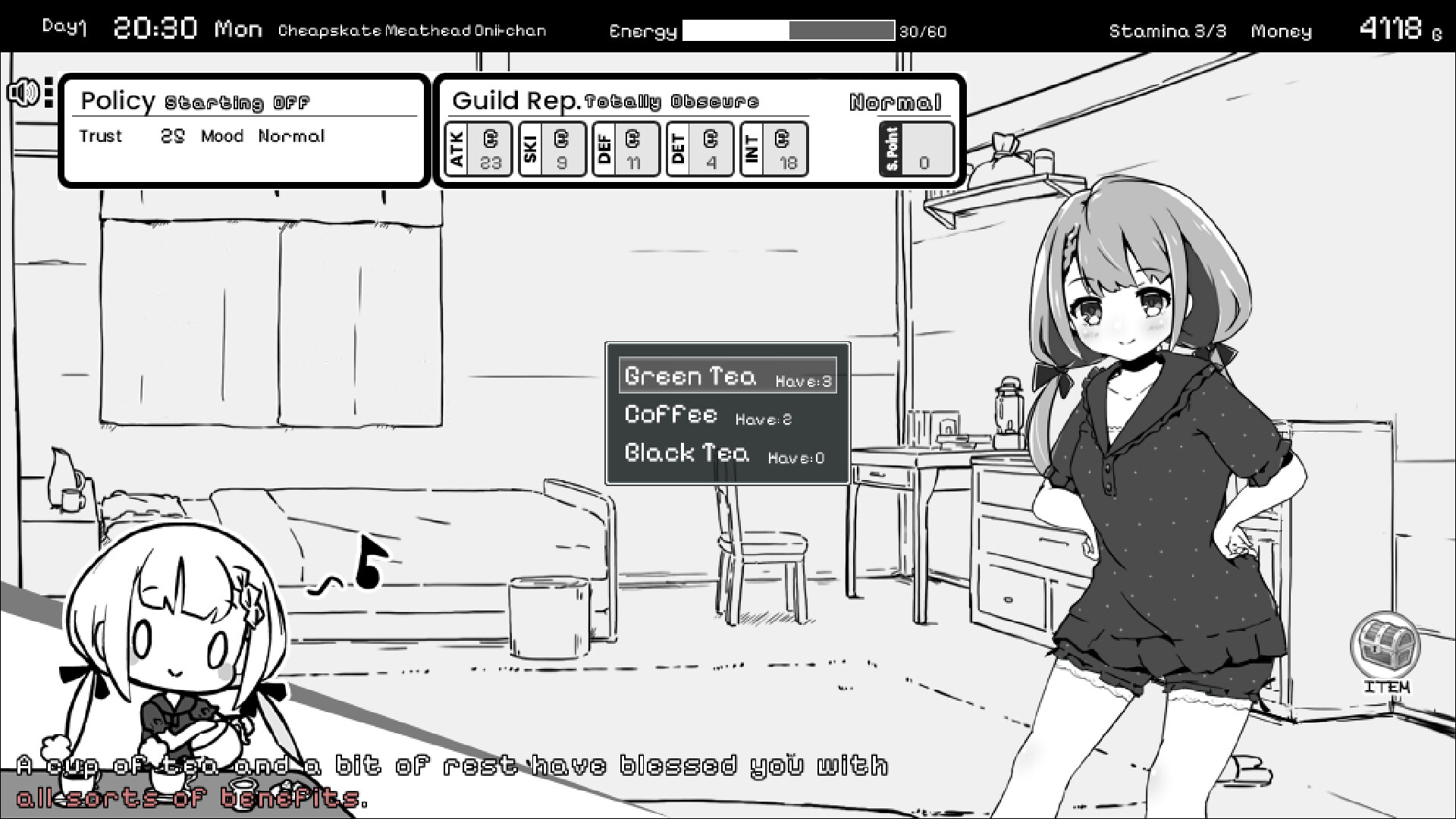 Living With Sister: Monochrome Fantasy screenshot 2