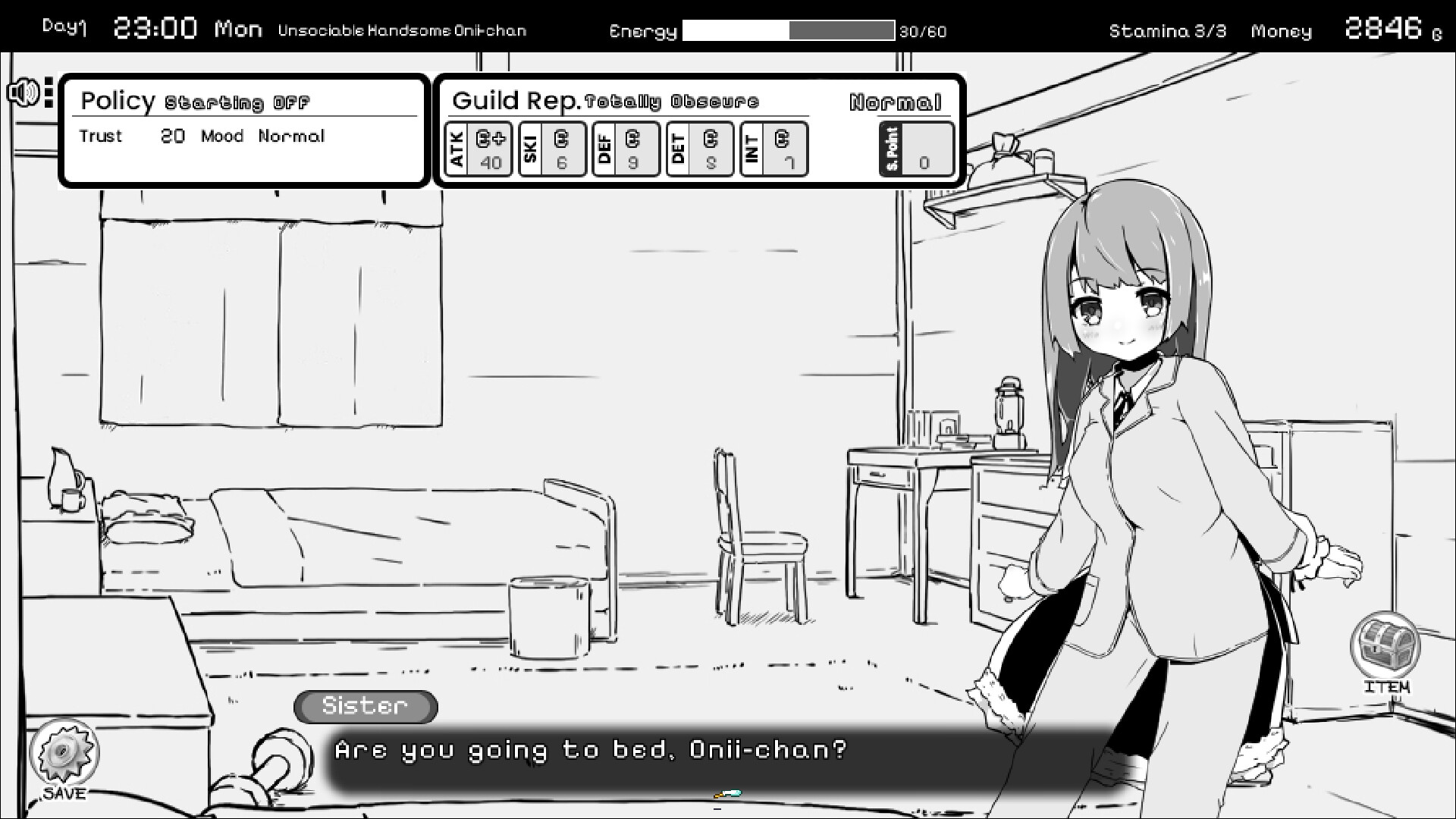 Living With Sister: Monochrome Fantasy screenshot 4