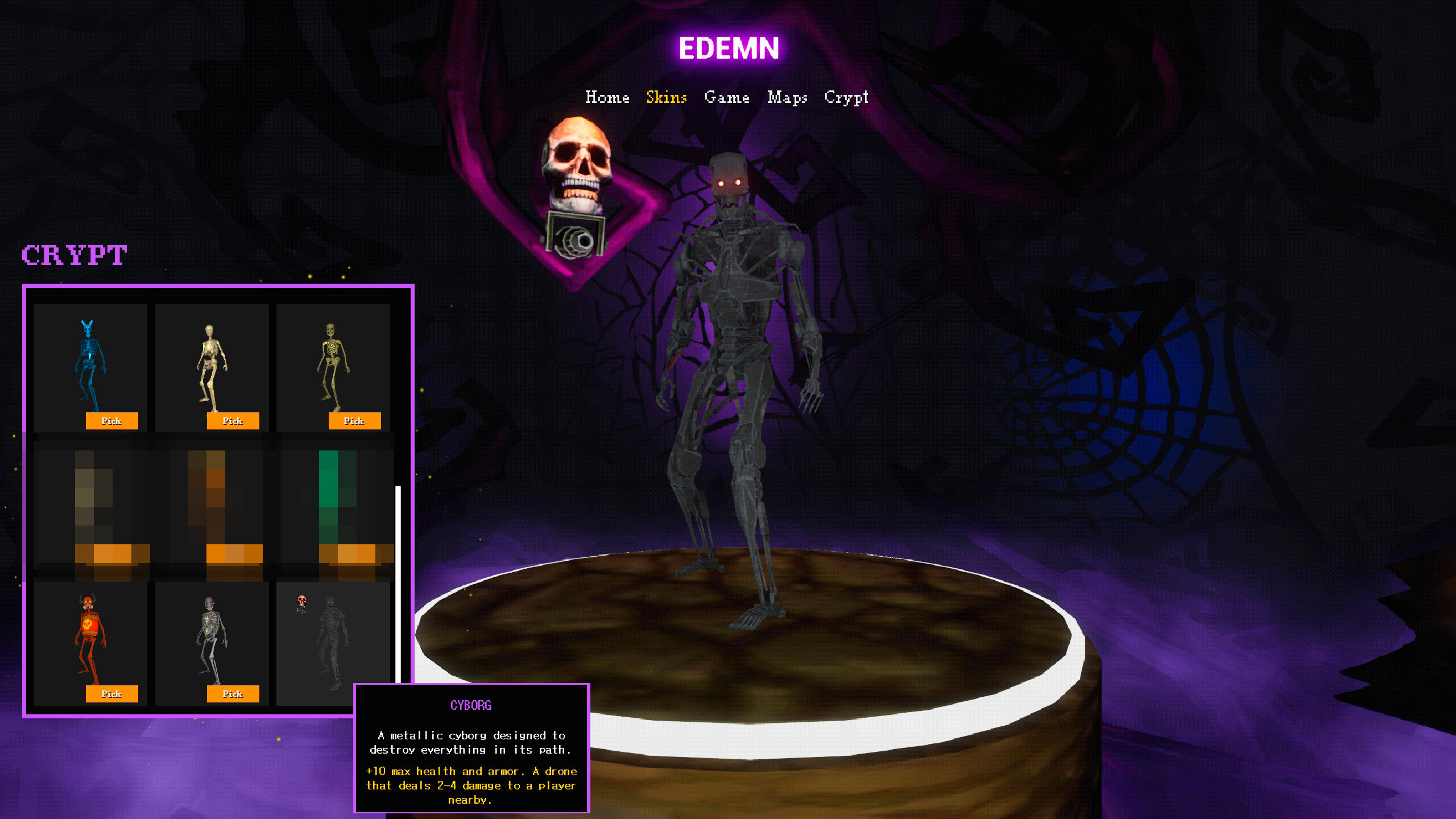 Edemn - Cyborg Skeleton screenshot 1
