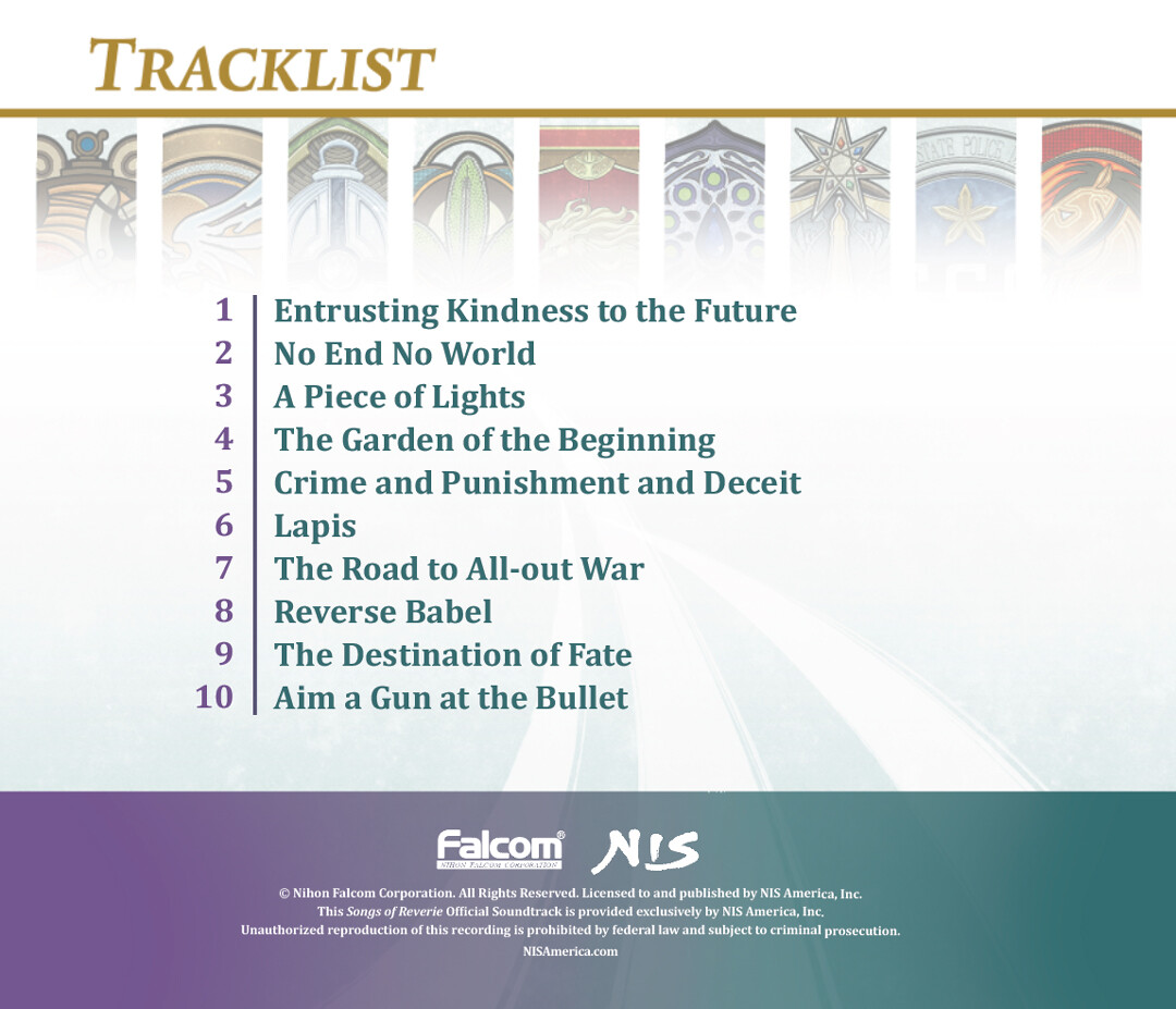 The Legend of Heroes: Trails into Reverie - Songs of Reverie Official Soundtrack screenshot 2