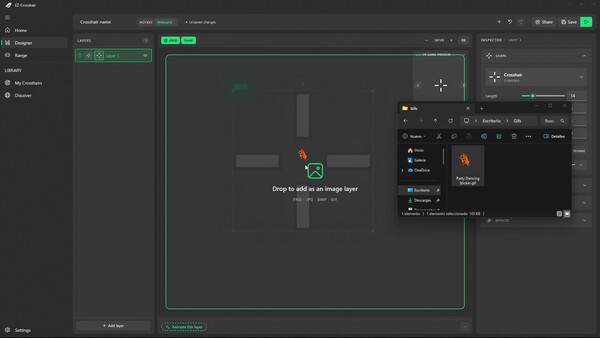 EZ-Crosshair — Custom Crosshair Overlay & Aim Trainer screenshot