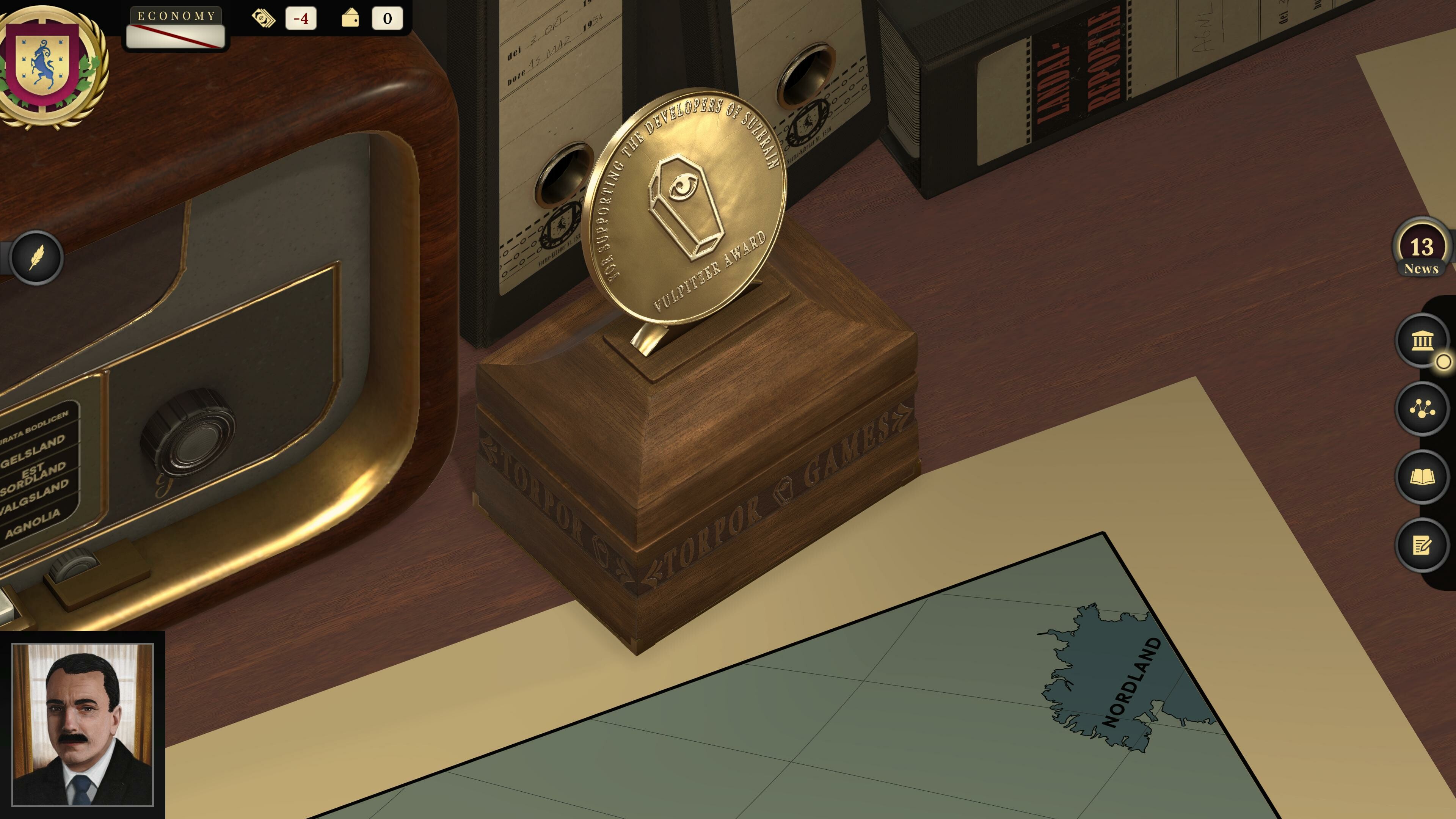 Suzerain: Support the Developers & Vulpitzer Award screenshot 2