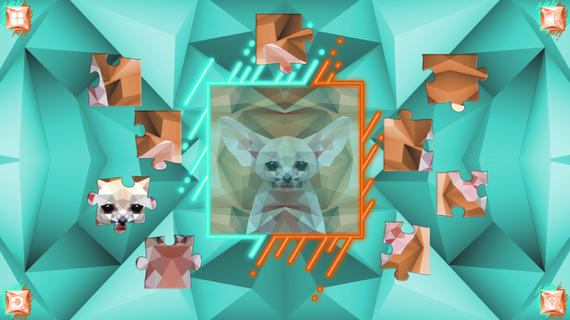Poly Jigsaw: Predators screenshot 1