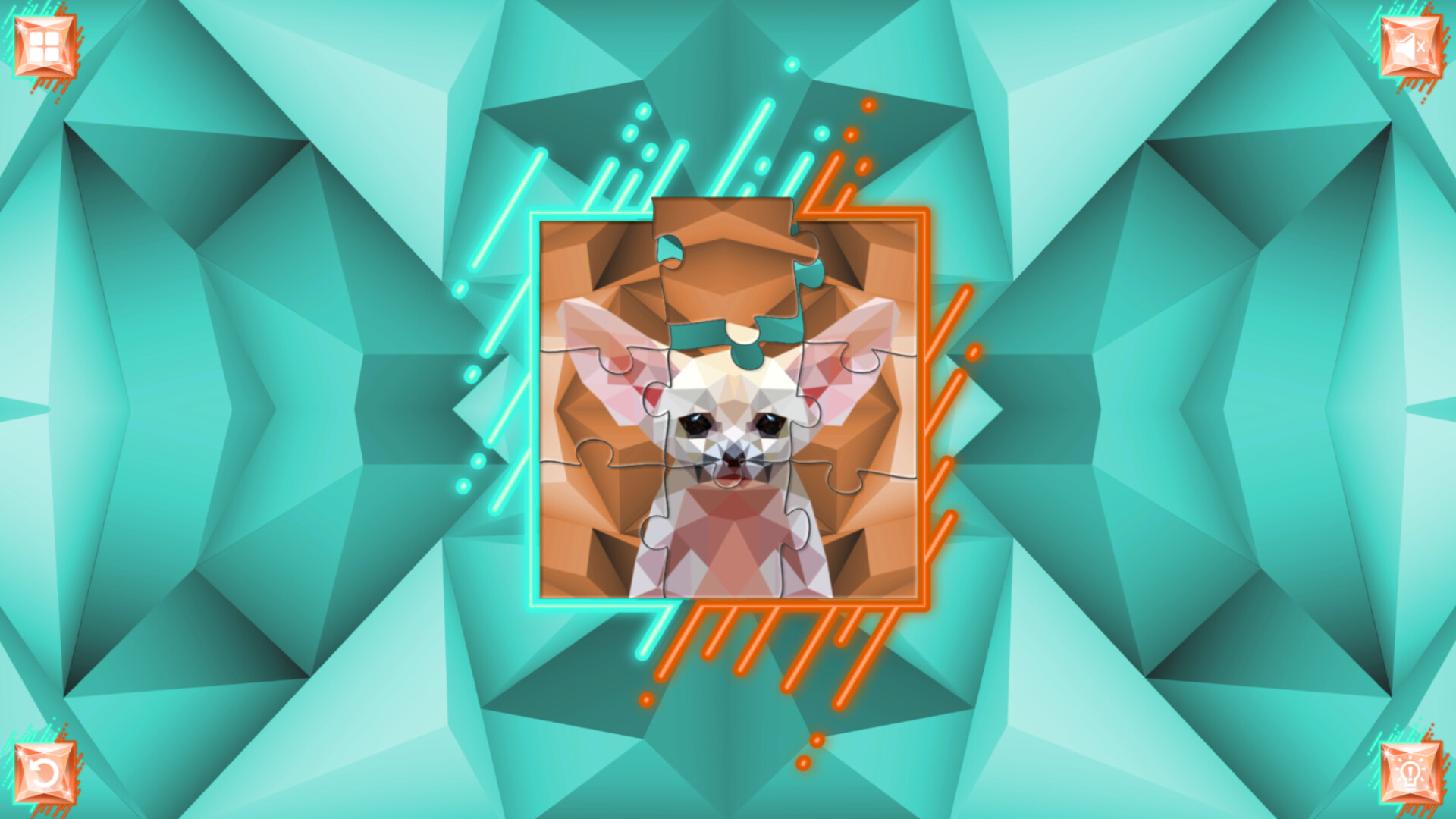 Poly Jigsaw: Predators screenshot 2