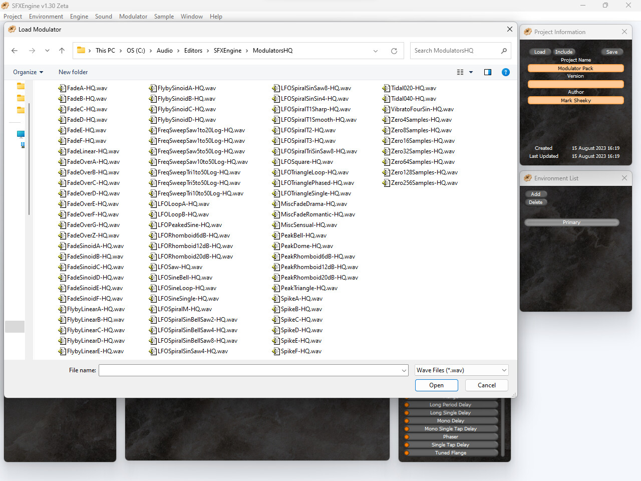 SFXEngine Modulator Pack screenshot 2