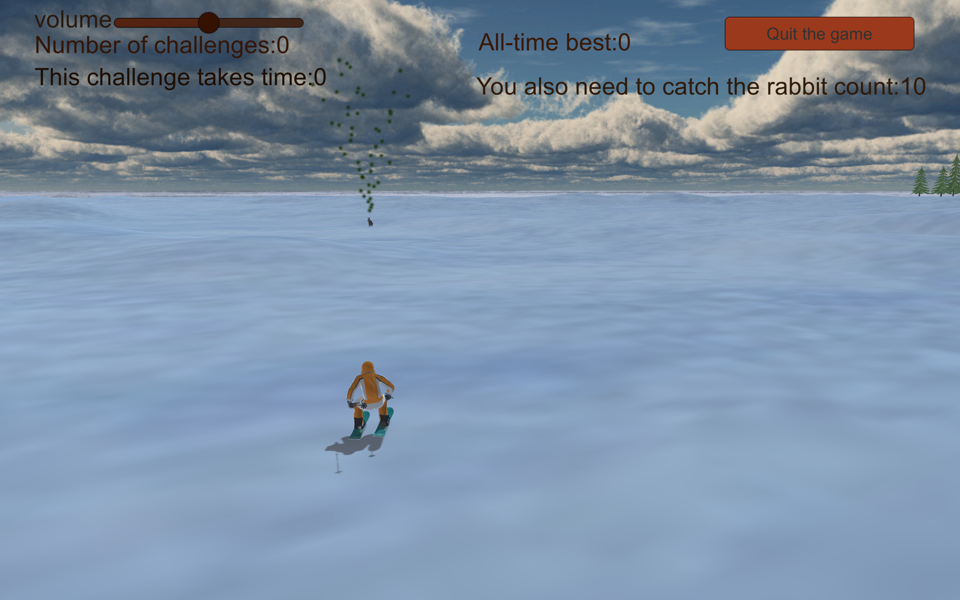 Chasing rabbits in snow screenshot 2