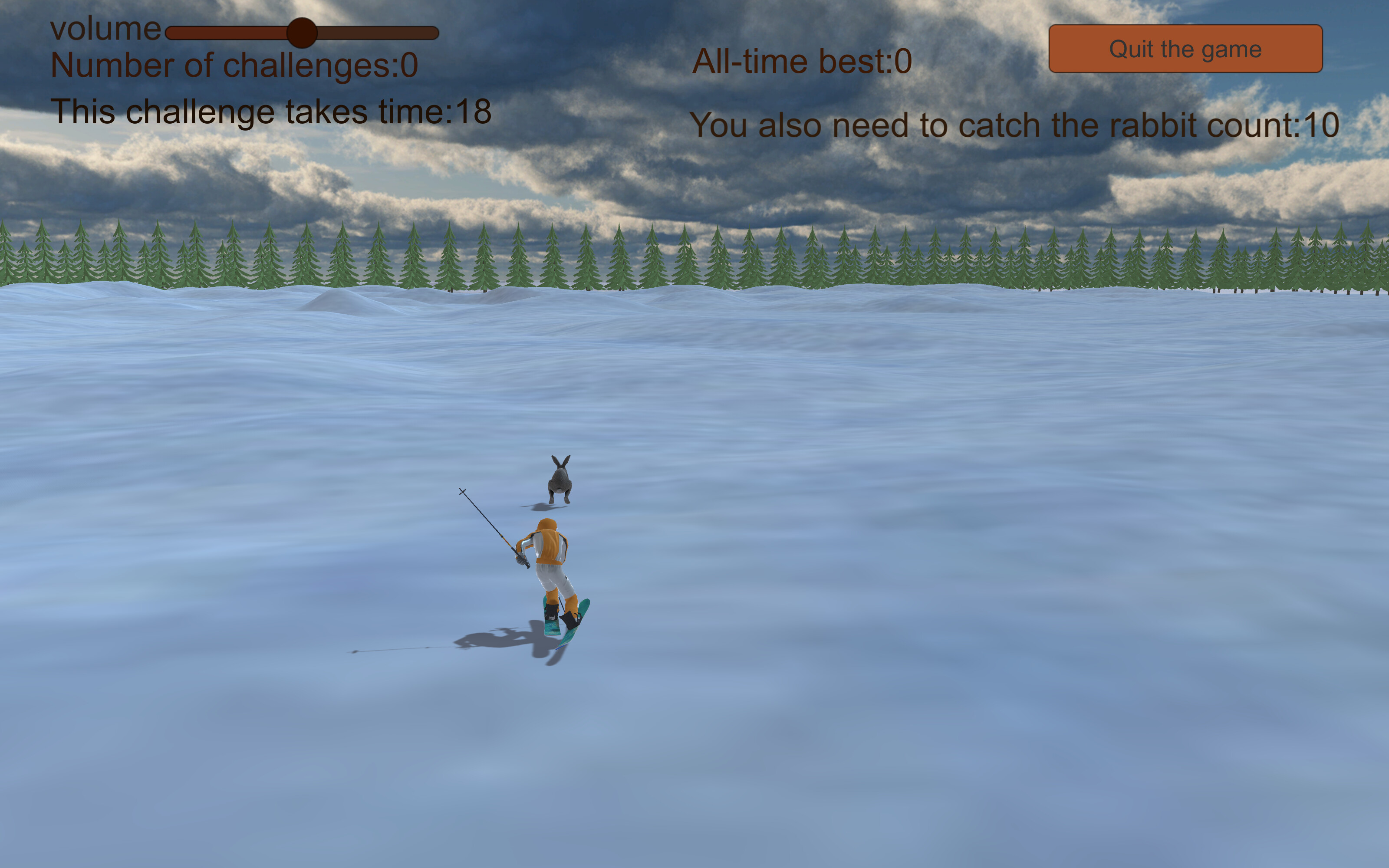 Chasing rabbits in snow screenshot 4