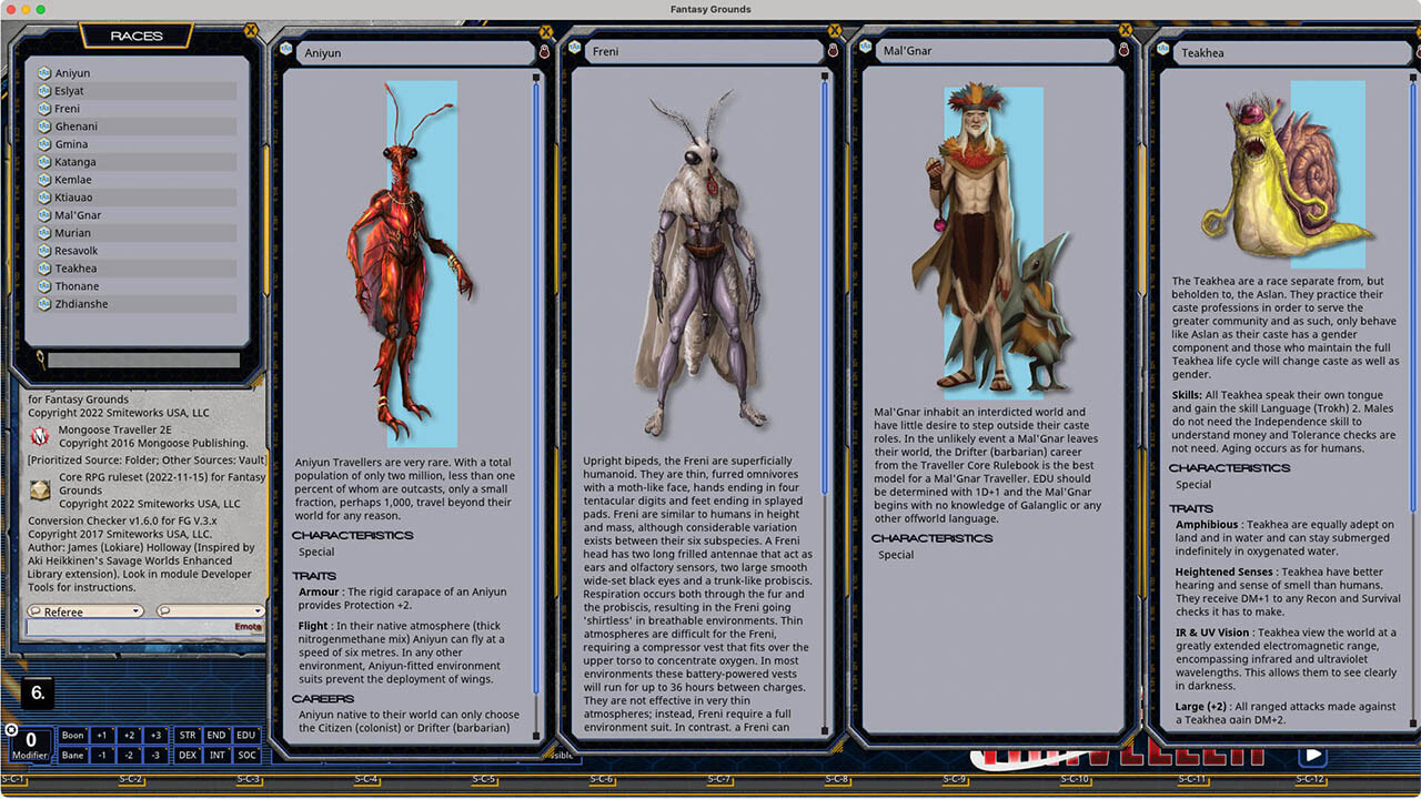 Fantasy Grounds - The Spinward Extents screenshot 4