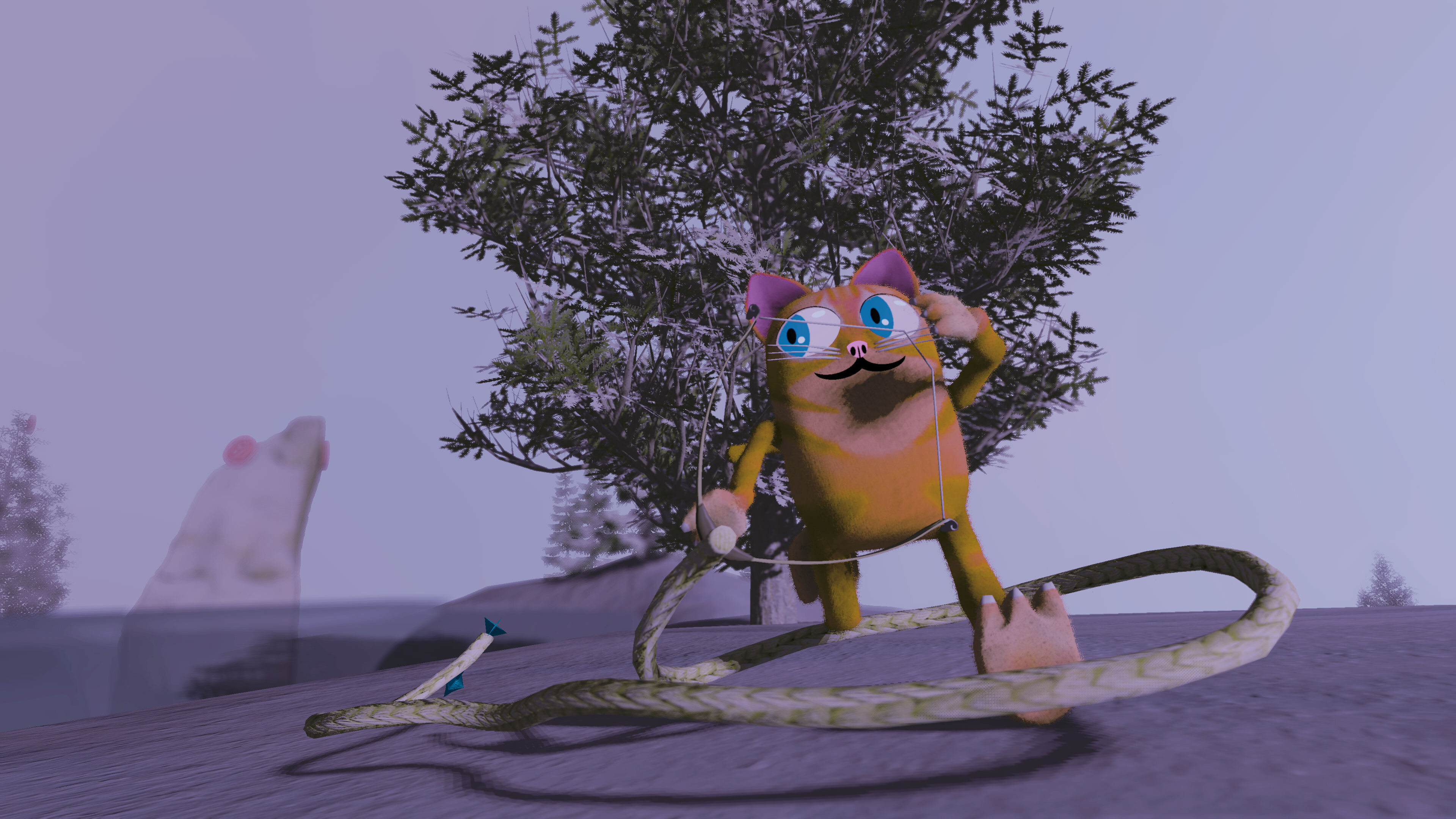 Floppy Cat Bow Golf! screenshot 1