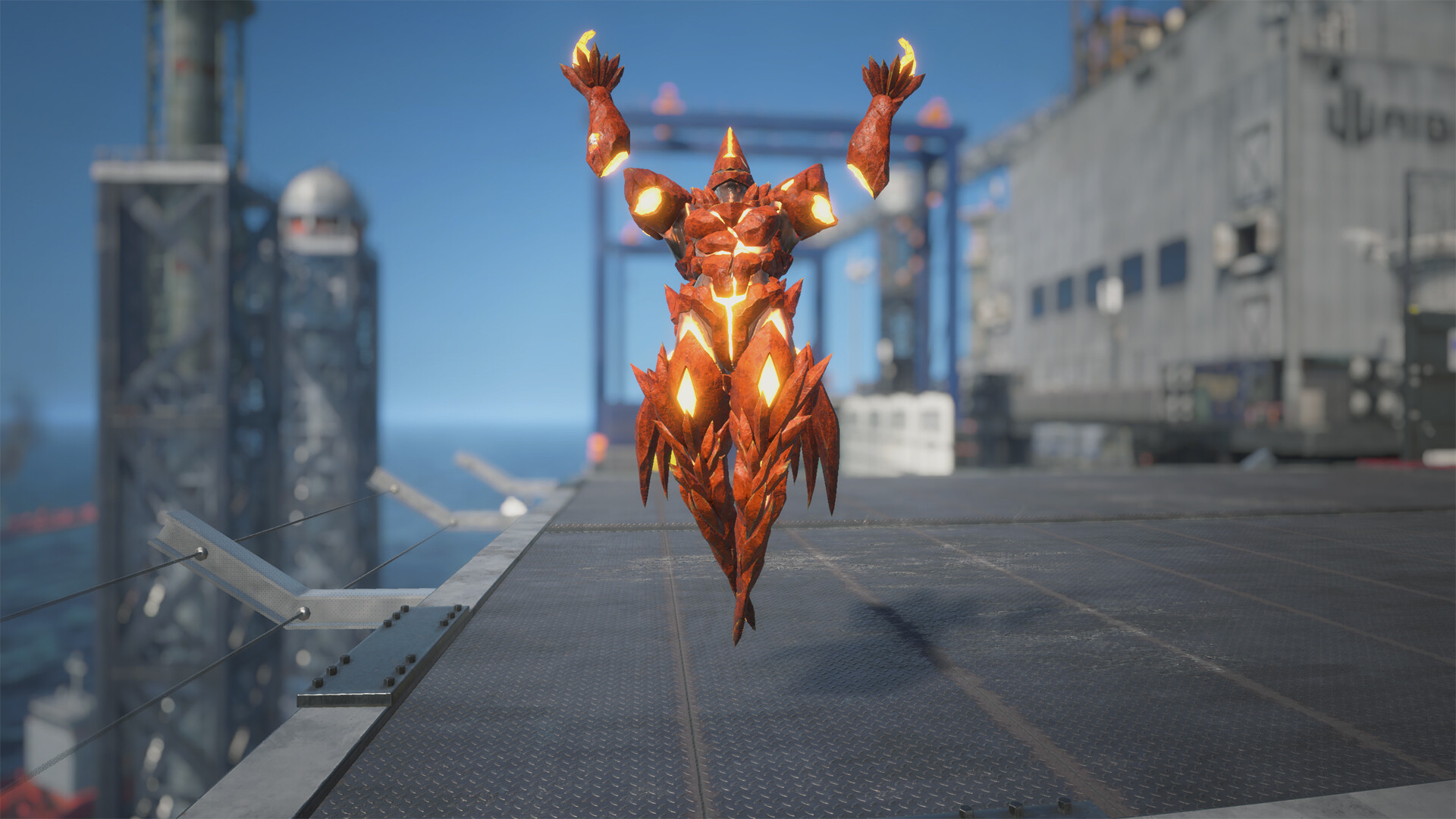 Exoprimal - Skywave Fire Guardian Set screenshot 3
