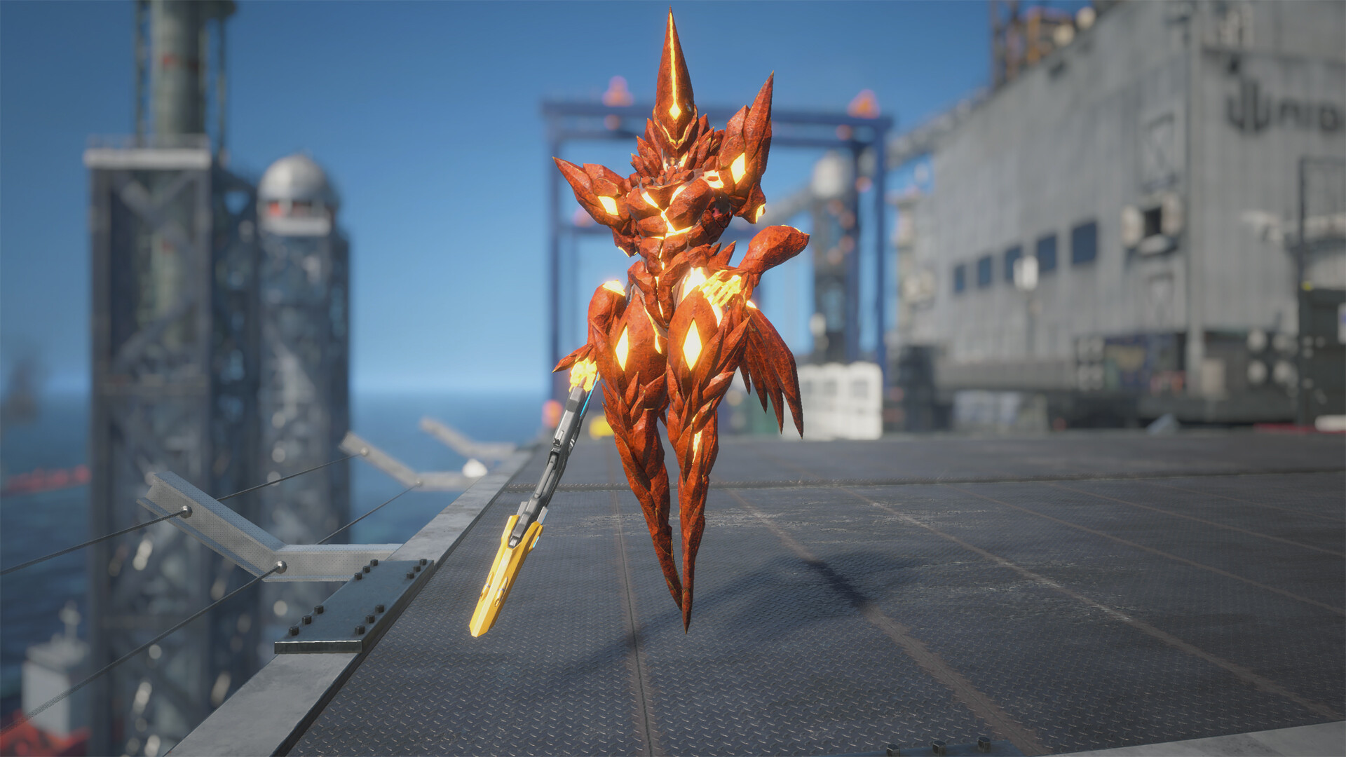 Exoprimal - Skywave Fire Guardian Set screenshot 1