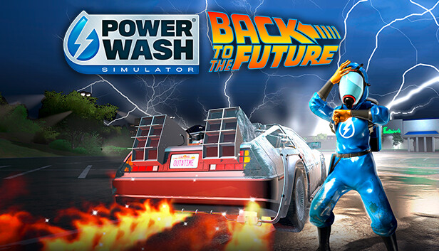 Key art for PowerWash Simulator: Back to the Future Special Pack