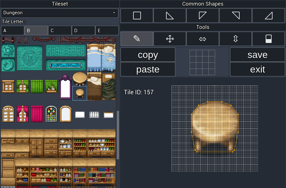 RPG Maker MV - Rosedale Collision Altering Plugin screenshot 3